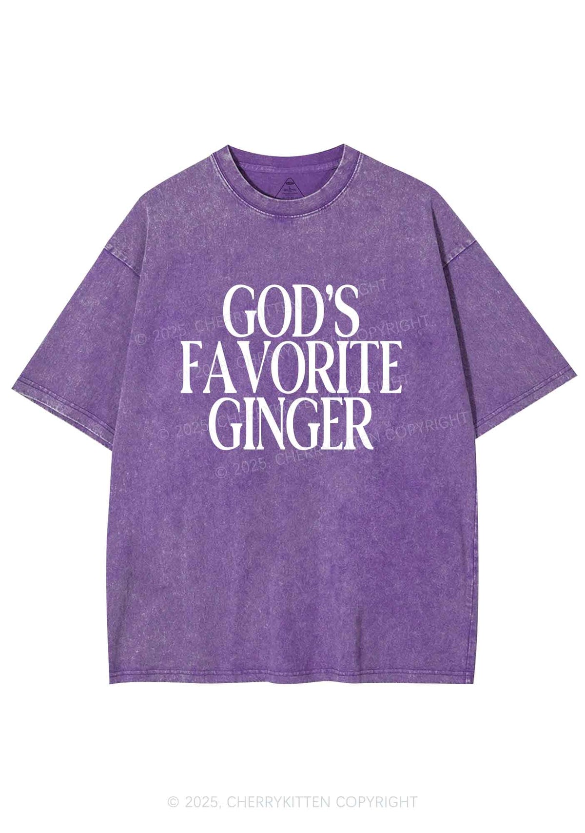 Gods Favorite Ginger Y2K Shirts Washed Tee Cherrykitten