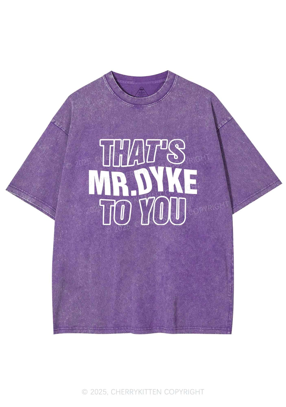 Thats Mr Dyke Pride Y2K Shirts Washed Tee Cherrykitten