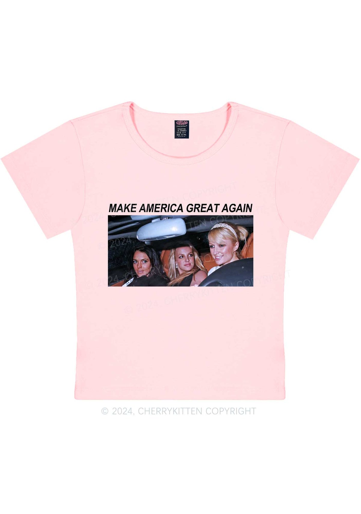 Make America Great Y2K Baby Tee Cherrykitten