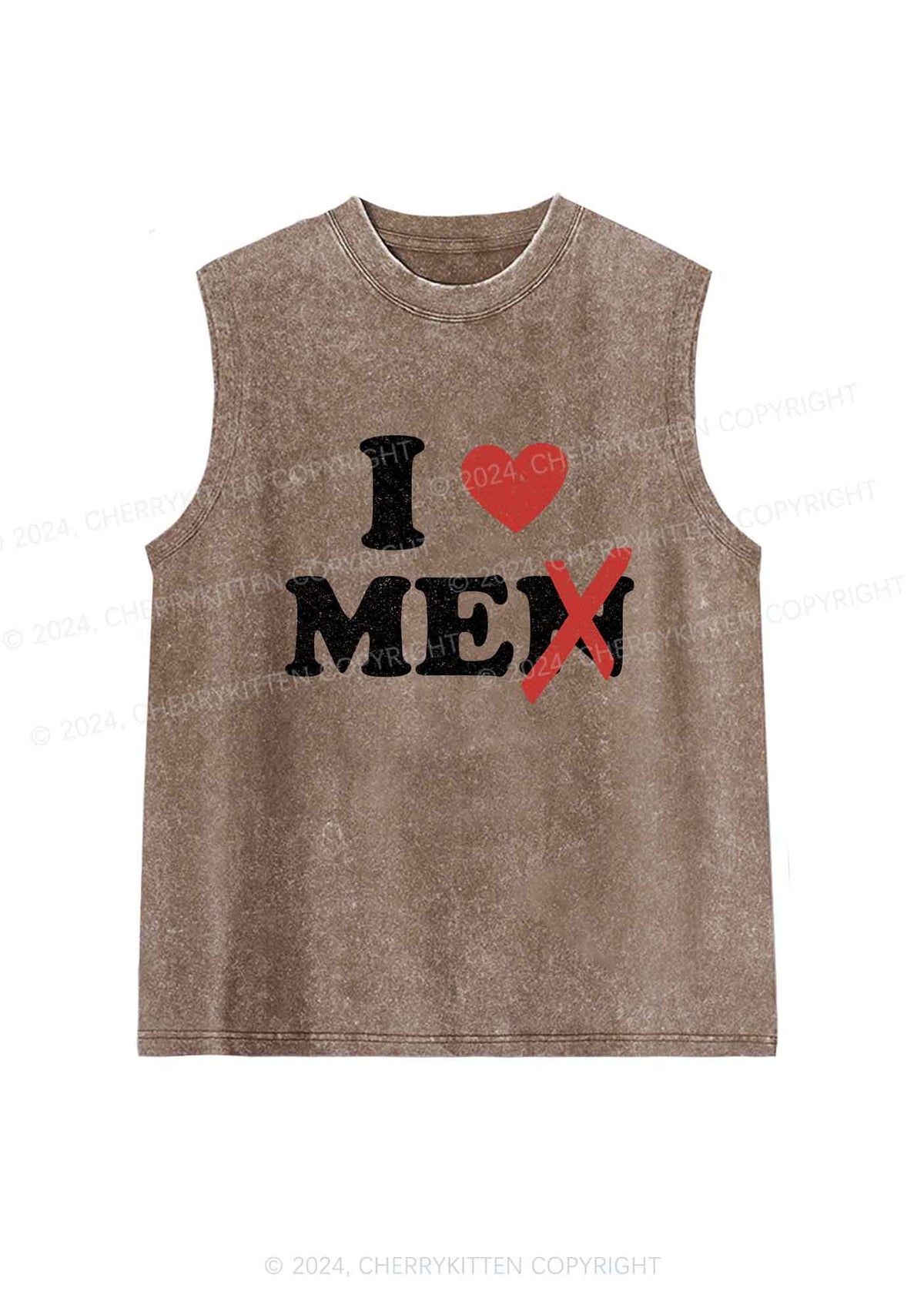 Love Me Not Men Y2K Washed Tank Cherrykitten