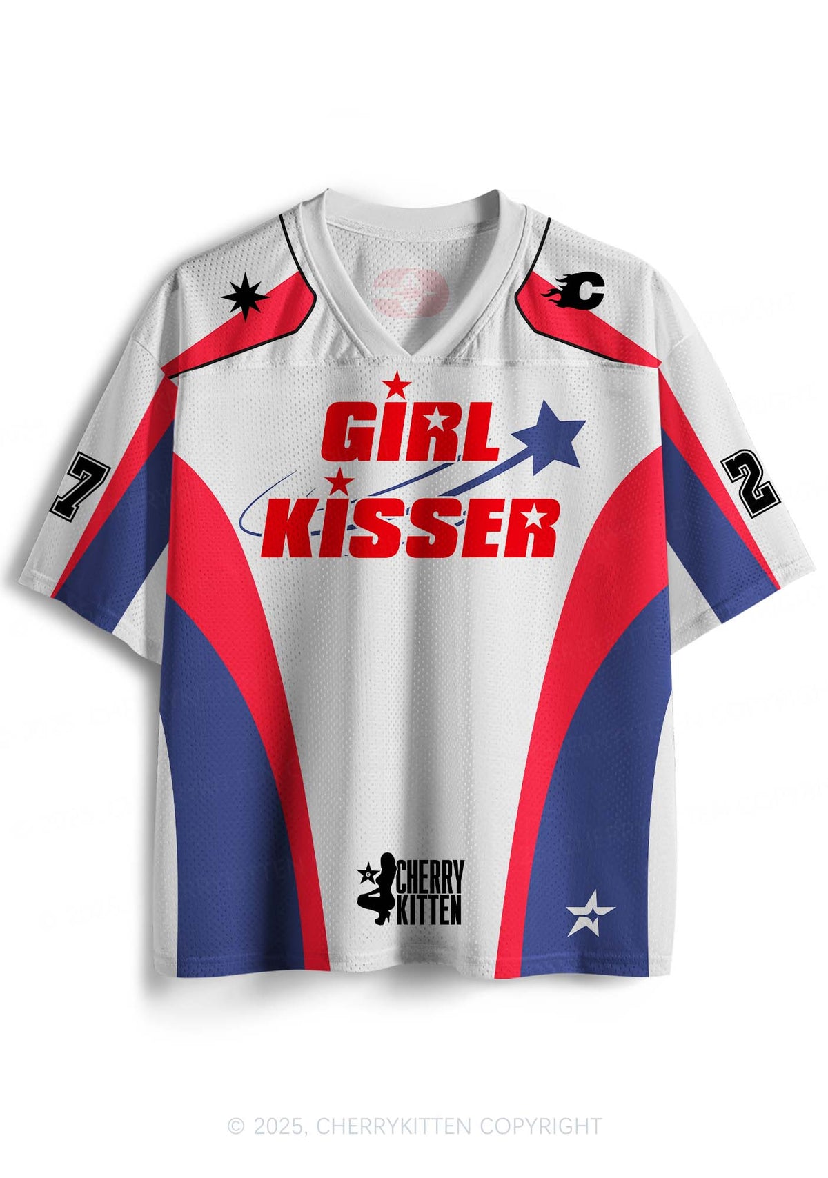 Custom Girl Kisser Pride Y2K Sport Jersey Shirts Cherrykitten