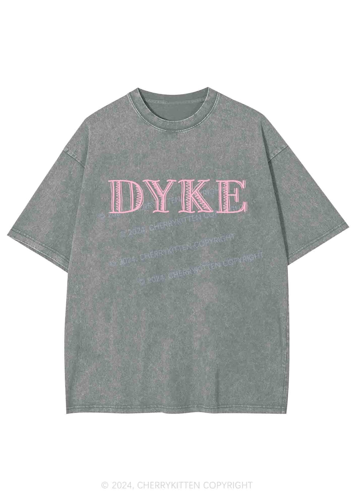 DYKE Y2K Washed Tee Cherrykitten