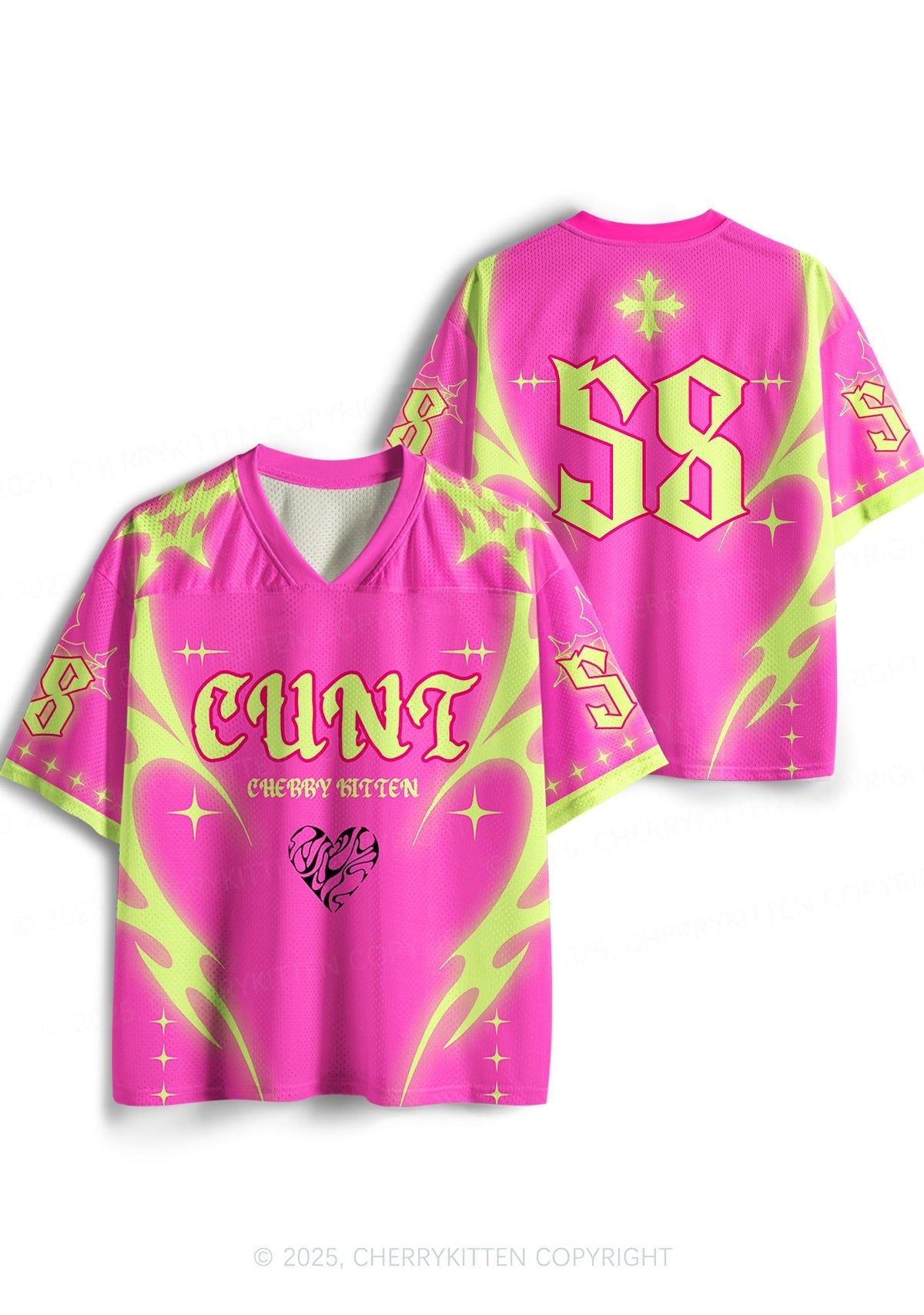 Custom Hot Pink Cxxt Y2K Sport Jersey Shirts Cherrykitten