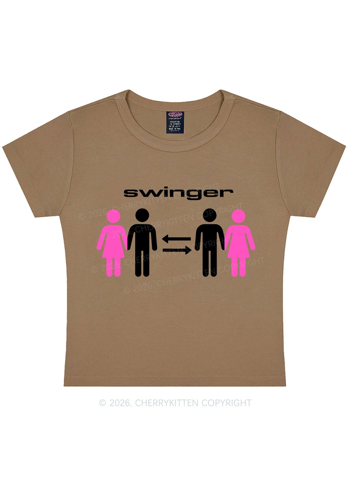 Swinger Partners Y2K Baby Tee Cherrykitten