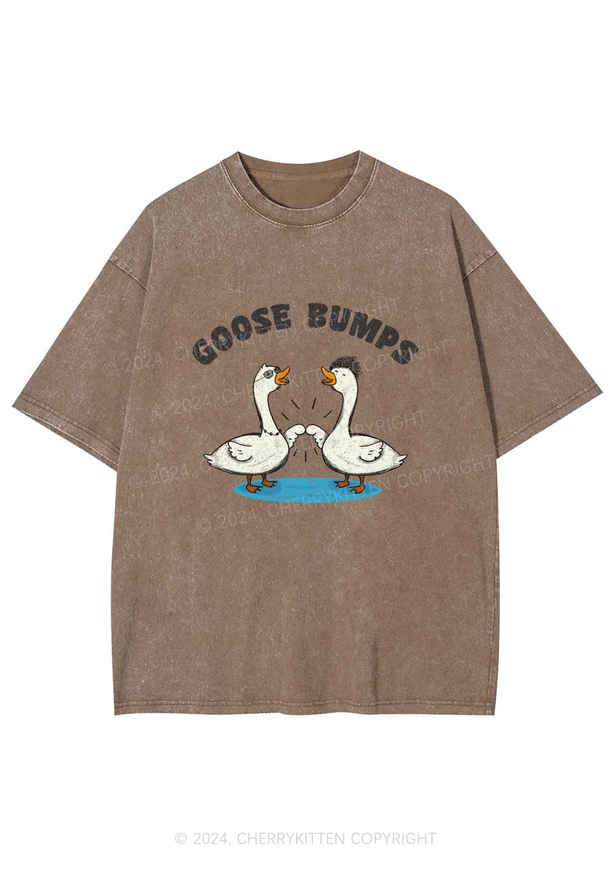 Goosebumps Duck Y2K Washed Tee Cherrykitten