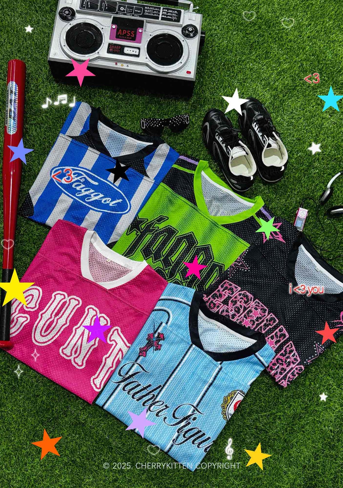 Dibs On The DJ Y2K Sport Jersey Shirts Cherrykitten