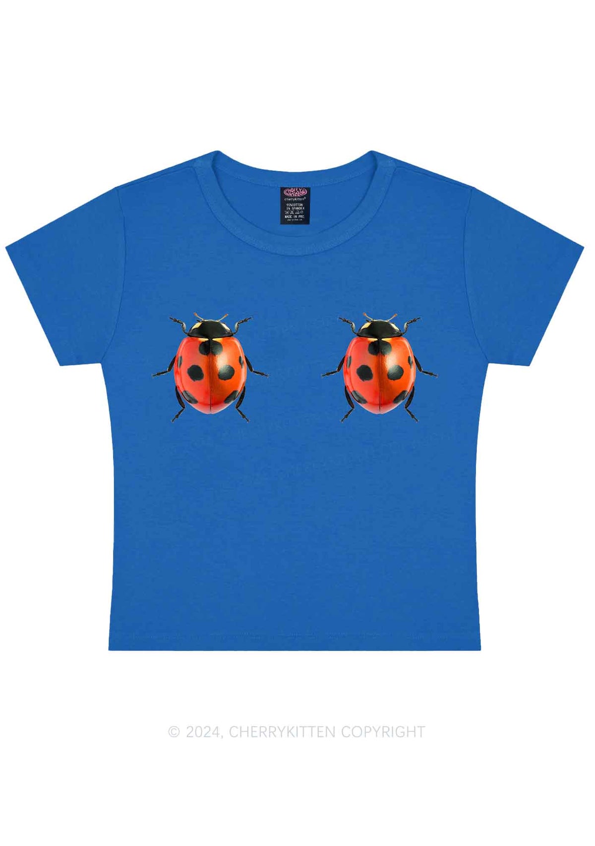 Ladybugs Y2K Baby Tee Cherrykitten