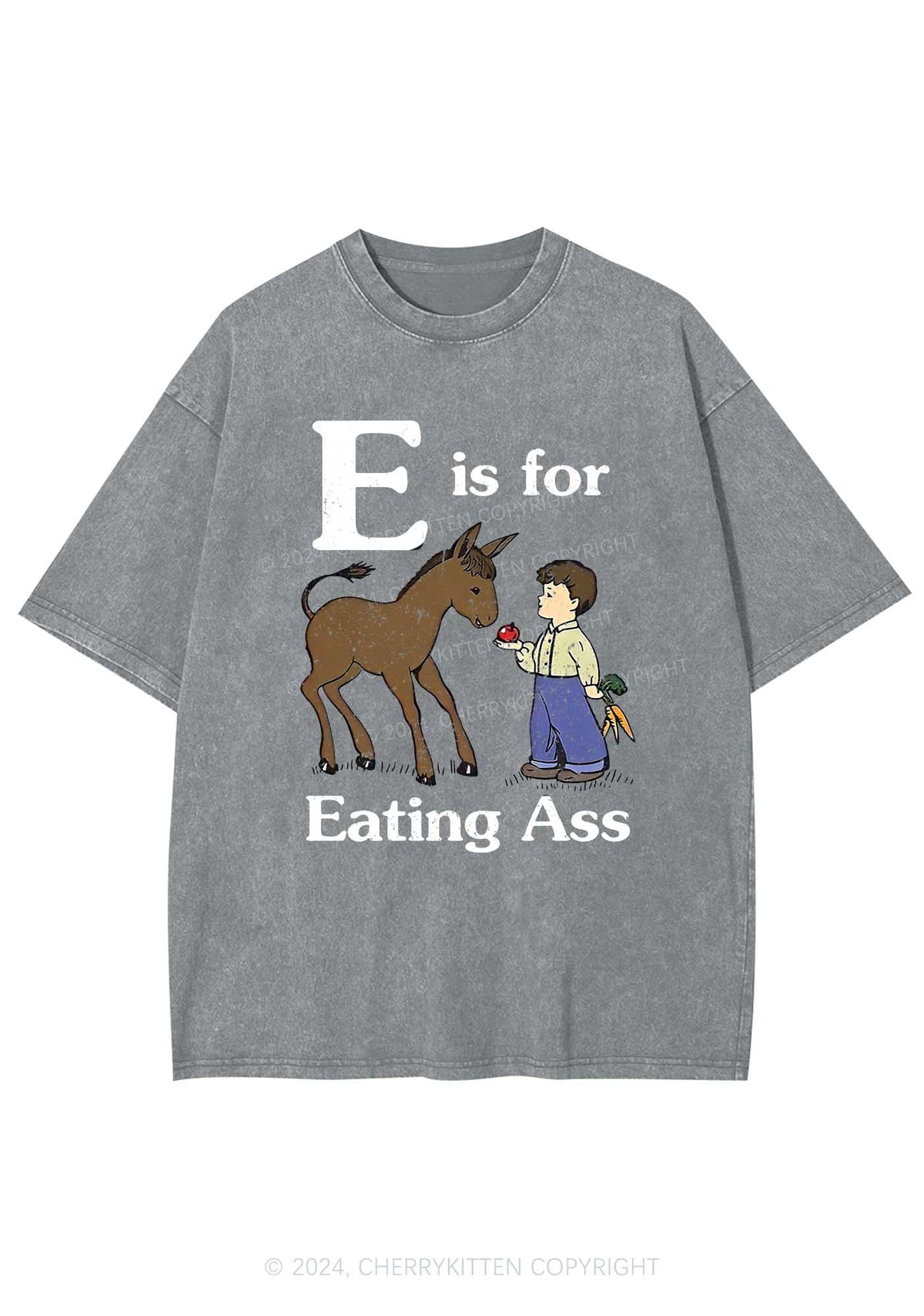 E Is For Eating Axx Y2K Washed Tee Cherrykitten