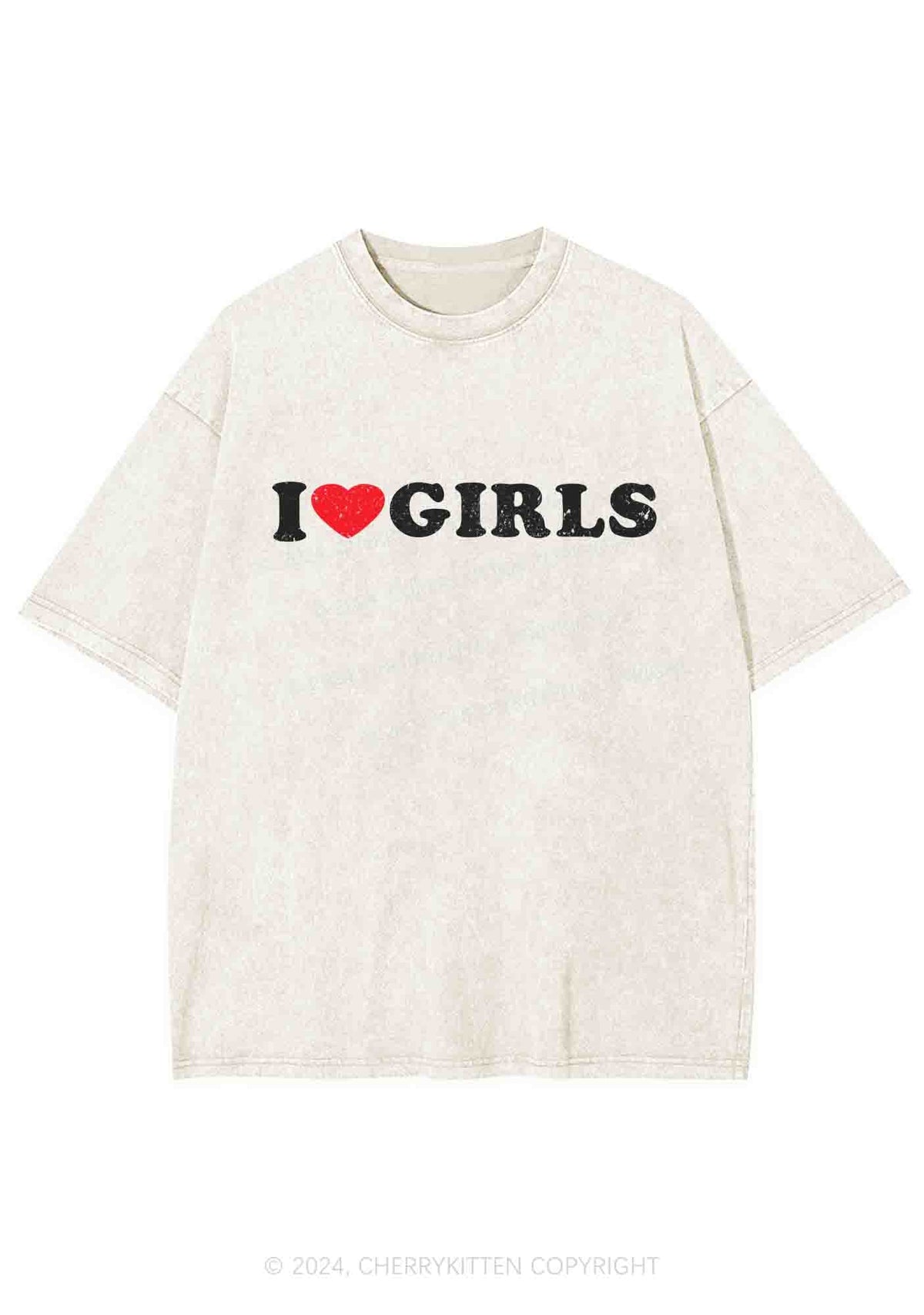 I Love Girls Y2K Washed Tee Cherrykitten