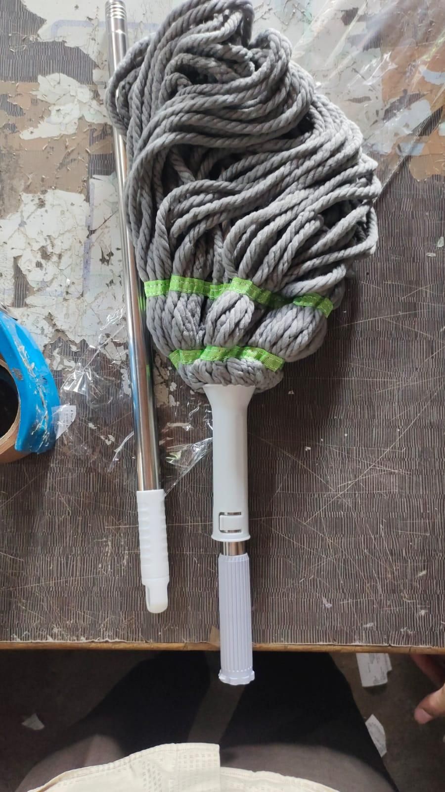 Self-Squeeze Twist Mop – No Drips, Quick Drying, Multicolor Fiber