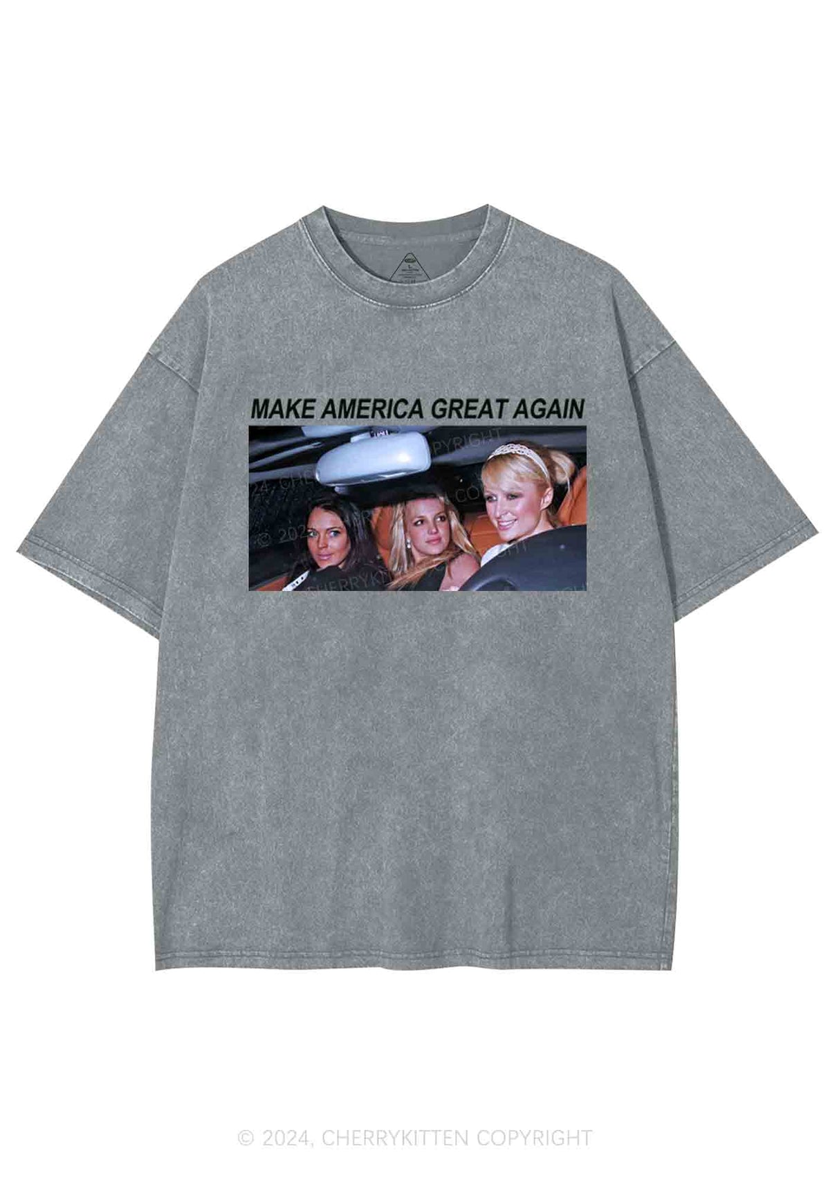 Make America Great Y2K Washed Tee Cherrykitten