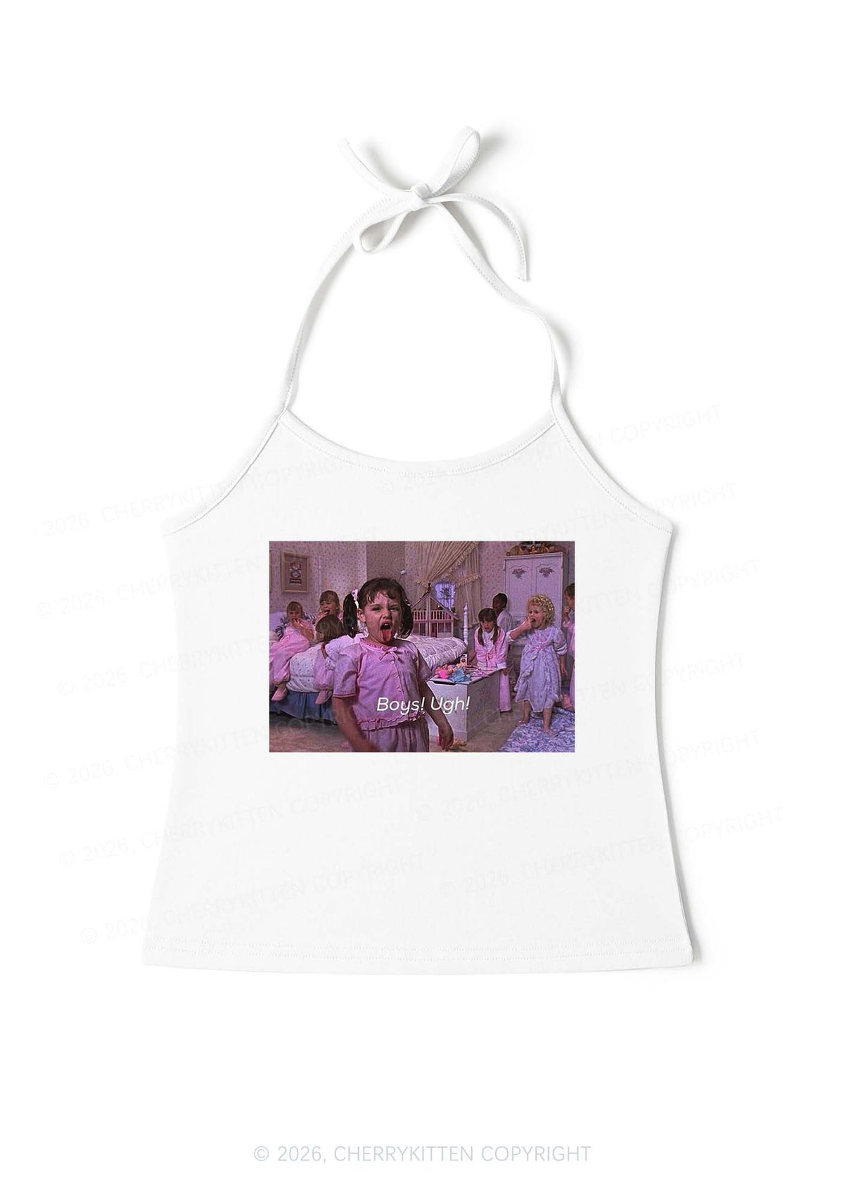 Boys Ugh Y2K Halter Neck Cami Cherrykitten