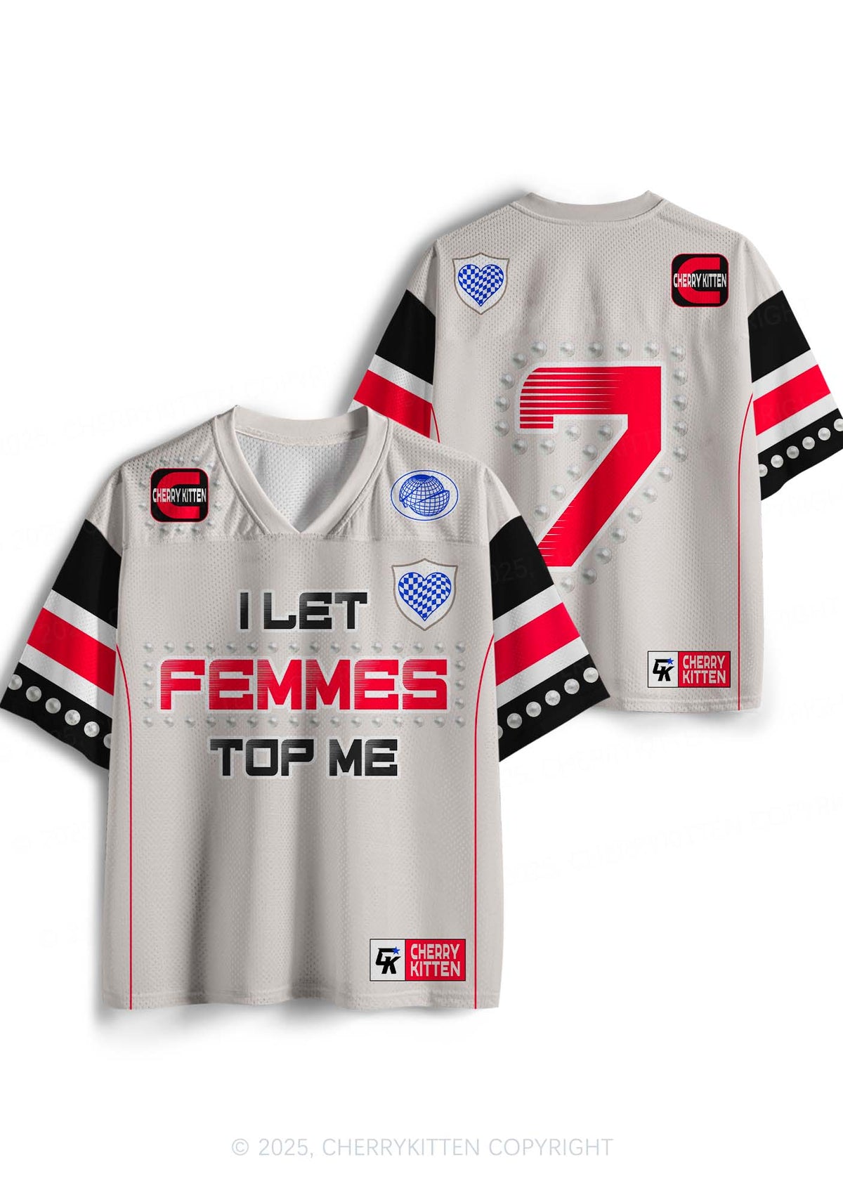 Femmes Top Me Pride Y2K Sport Jersey Shirts Cherrykitten