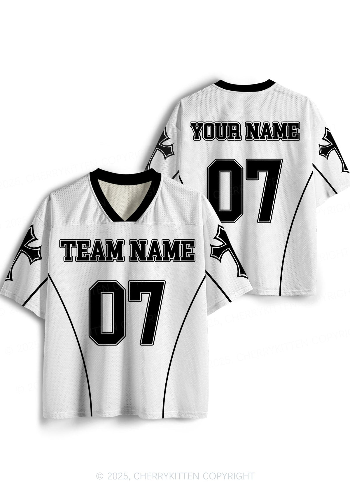 Custom Team Name Y2K Sport Jersey Shirts Cherrykitten