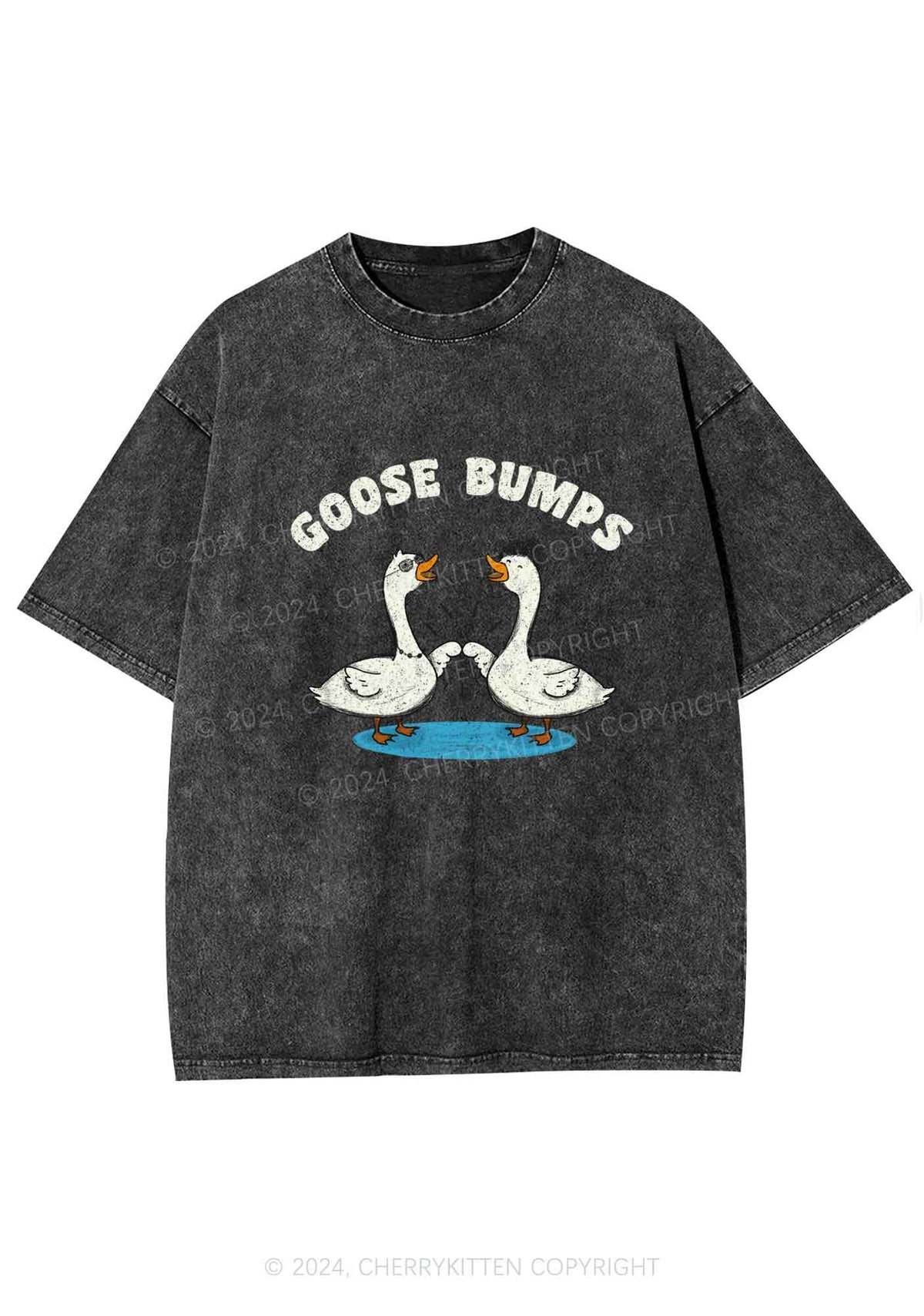 Goosebumps Duck Y2K Washed Tee Cherrykitten