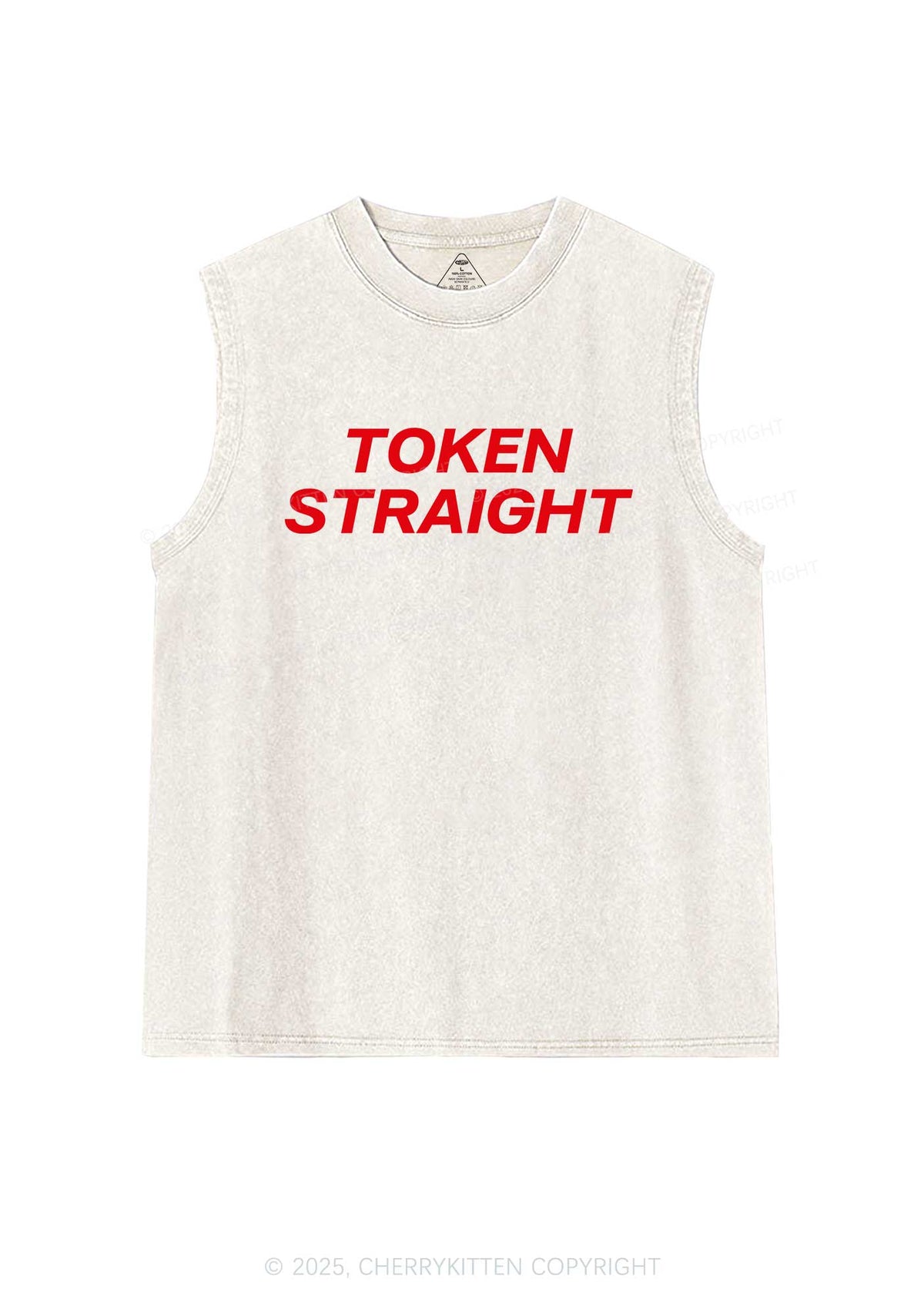 Token Straight Pride Y2K Washed Muscle Tank Cherrykitten