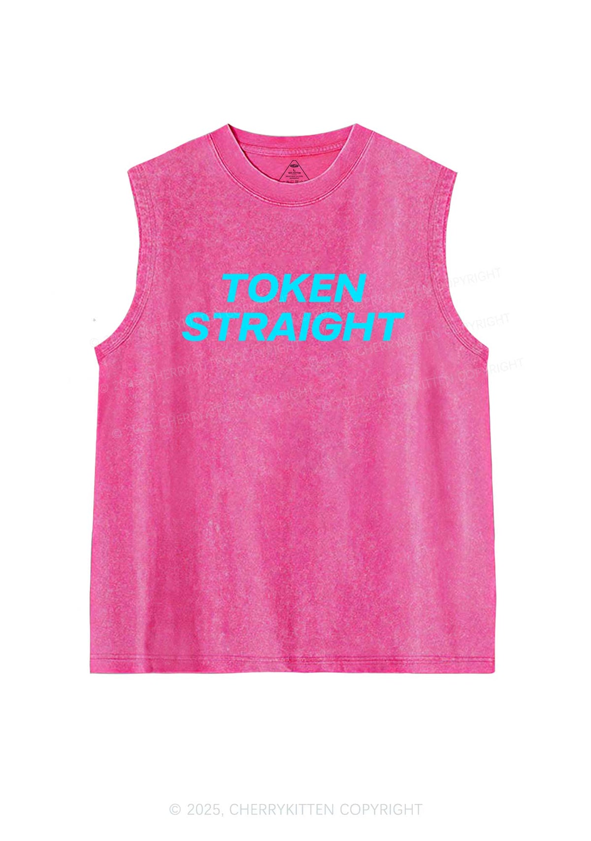 Token Straight Pride Y2K Washed Muscle Tank Cherrykitten