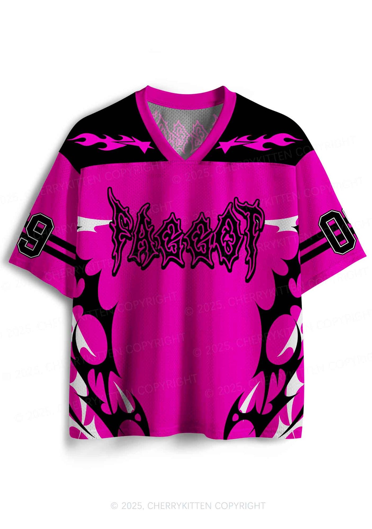 Custom Hot Pink Punk Faggot Pride Y2K Sport Jersey Shirts Cherrykitten
