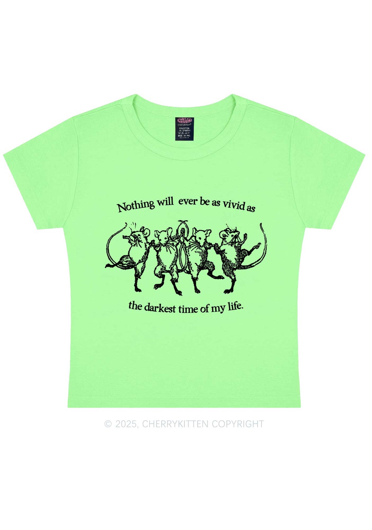 Rats Darkest Time Y2K Baby Tee Cherrykitten