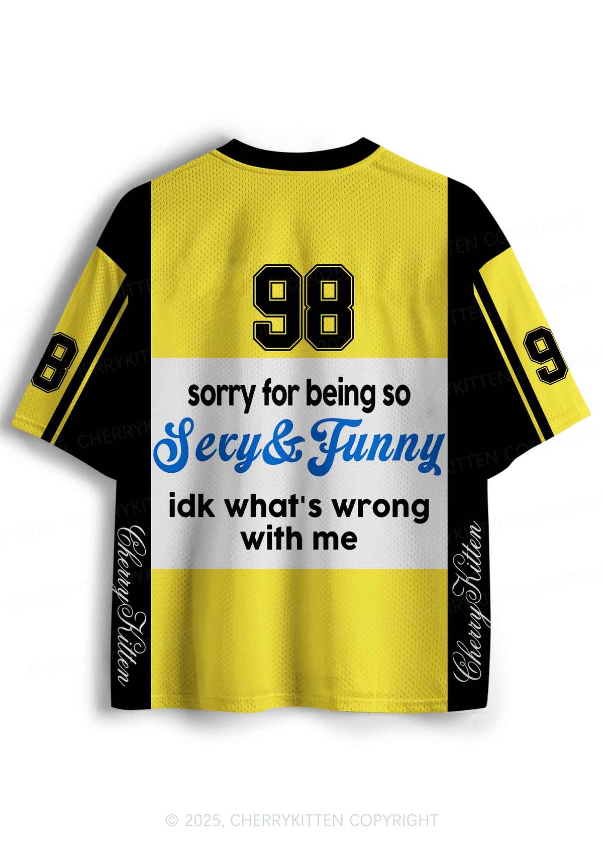 Custom Sorry For Being So Funny Y2K Sport Jersey Shirts Cherrykitten