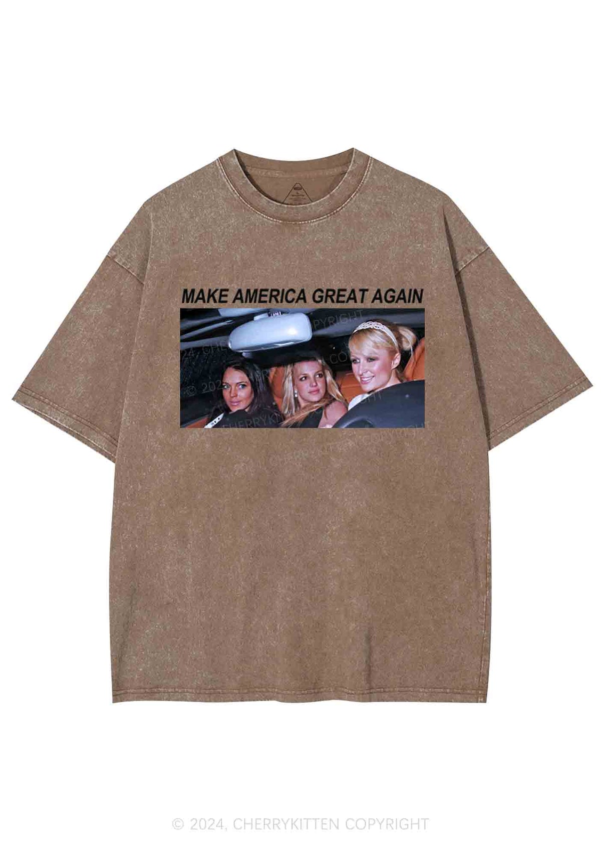 Make America Great Y2K Washed Tee Cherrykitten