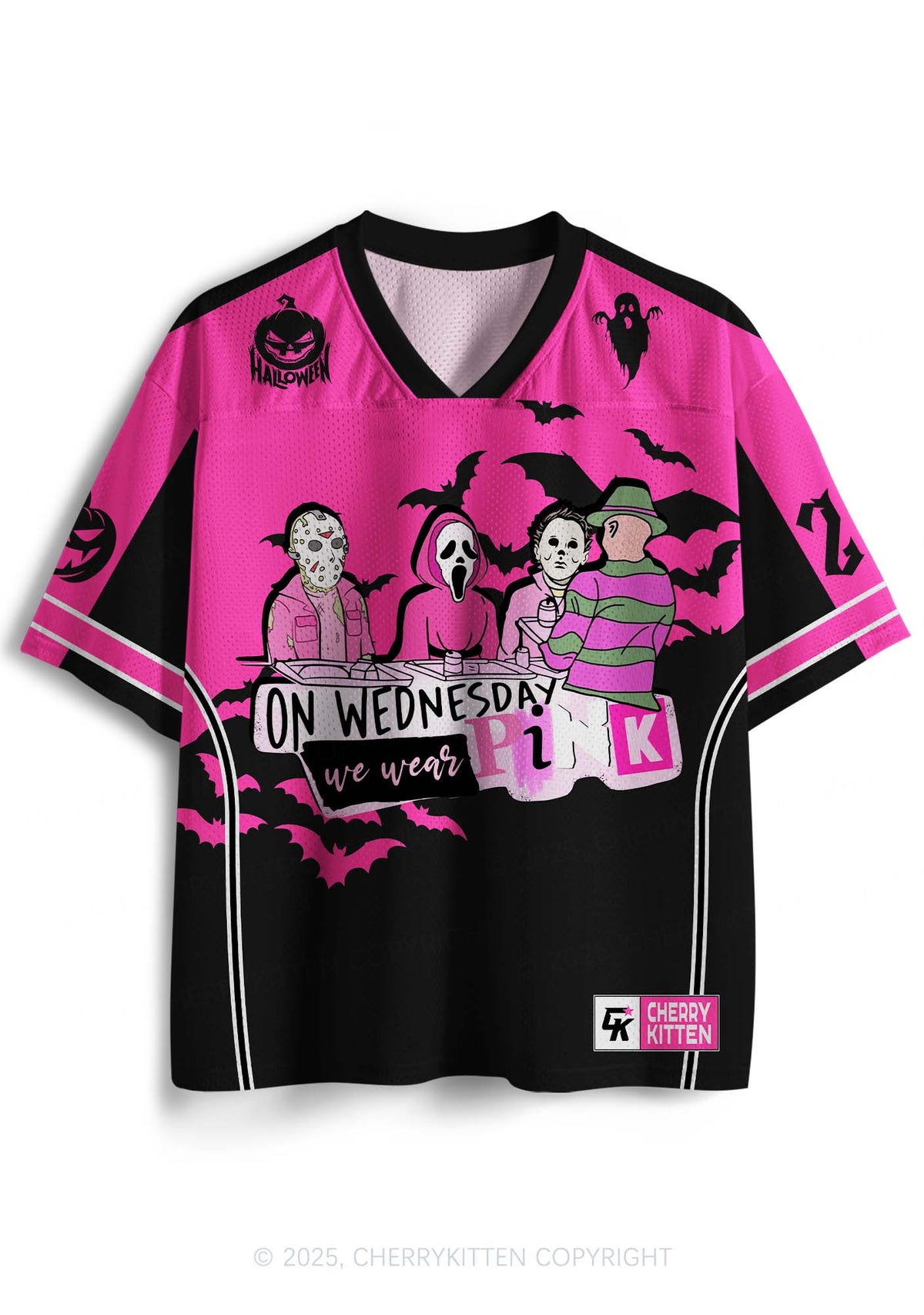 Halloween Custom We Wear Pink Y2K Sport Jersey Shirts Cherrykitten