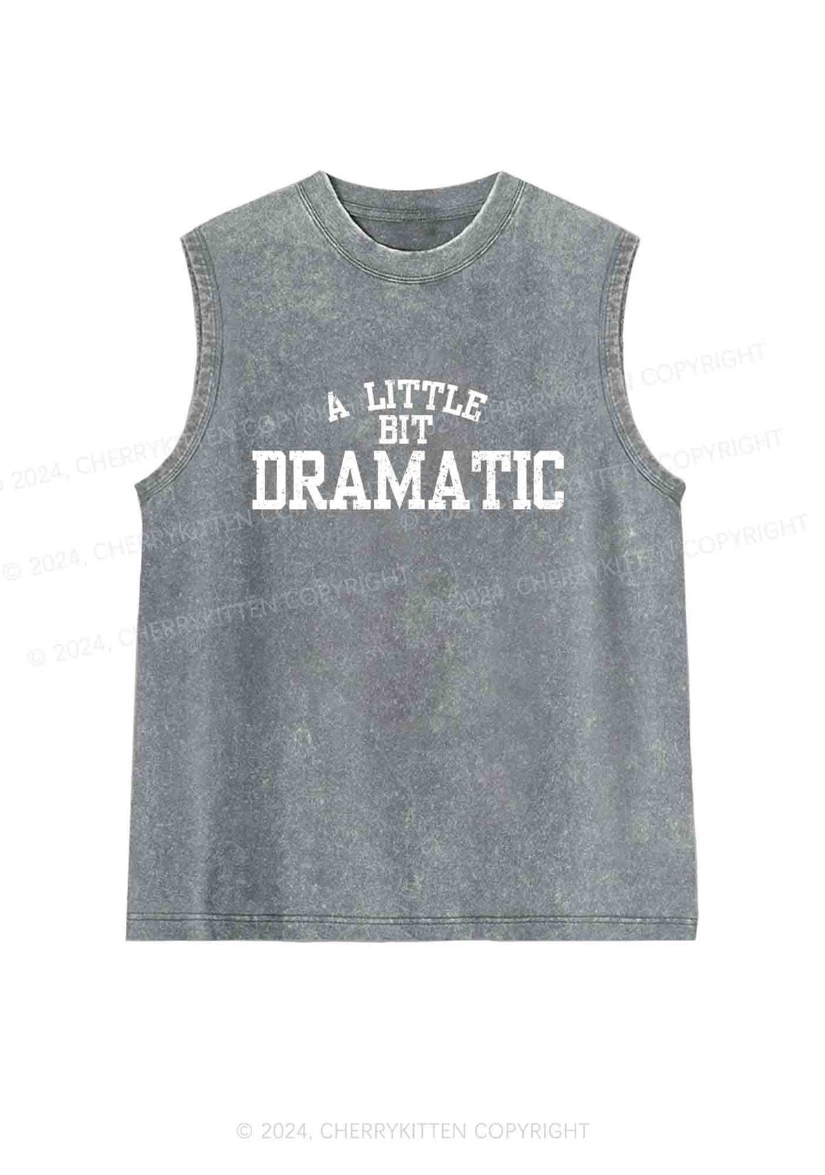A Little Bit Dramatic Y2K Washed Tank Cherrykitten