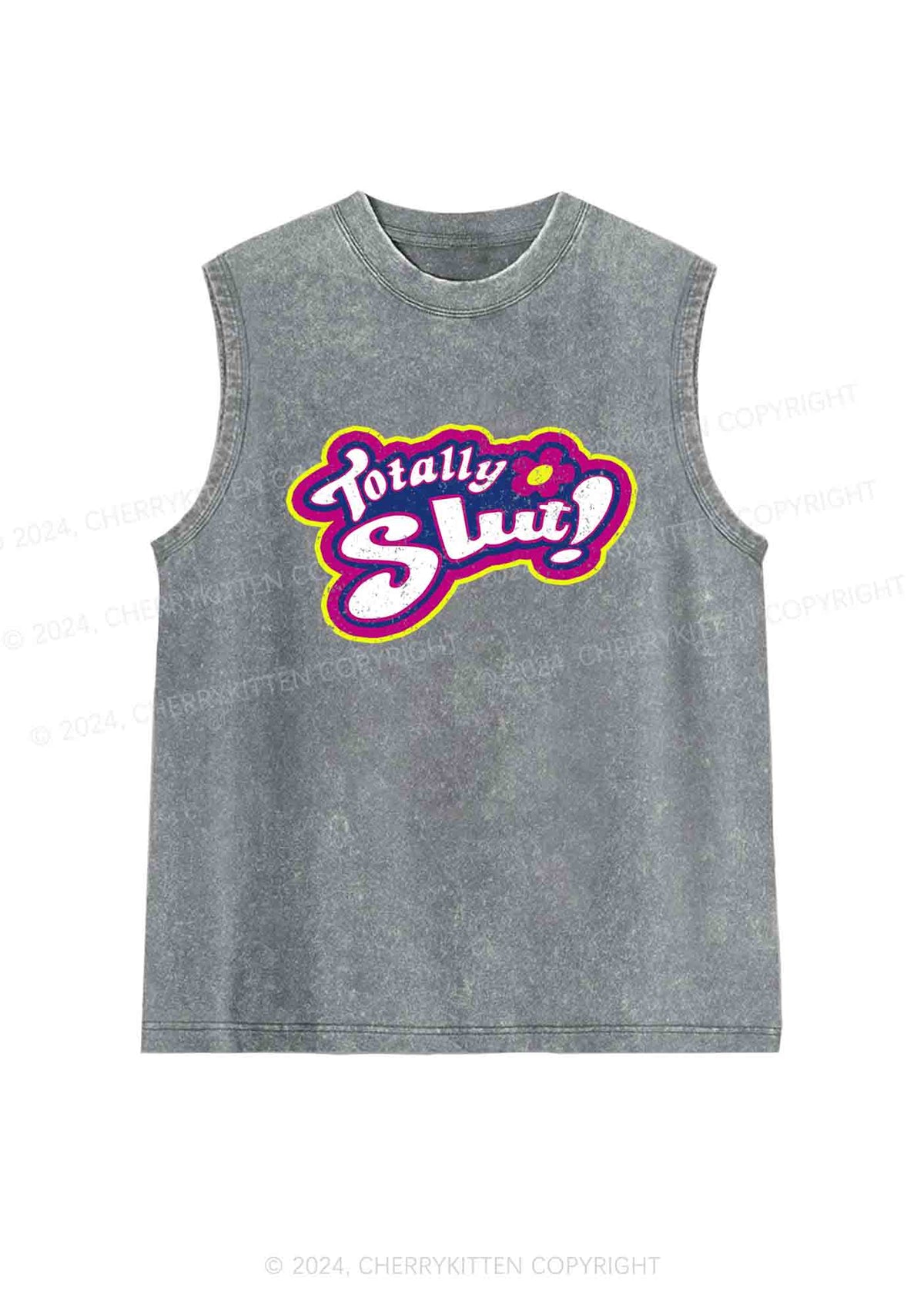 Totally Slxt Y2K Washed Tank Cherrykitten