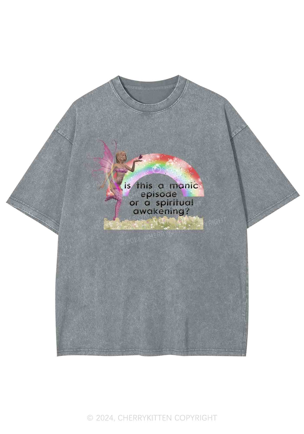 A Manic Episode Y2K Washed Tee Cherrykitten