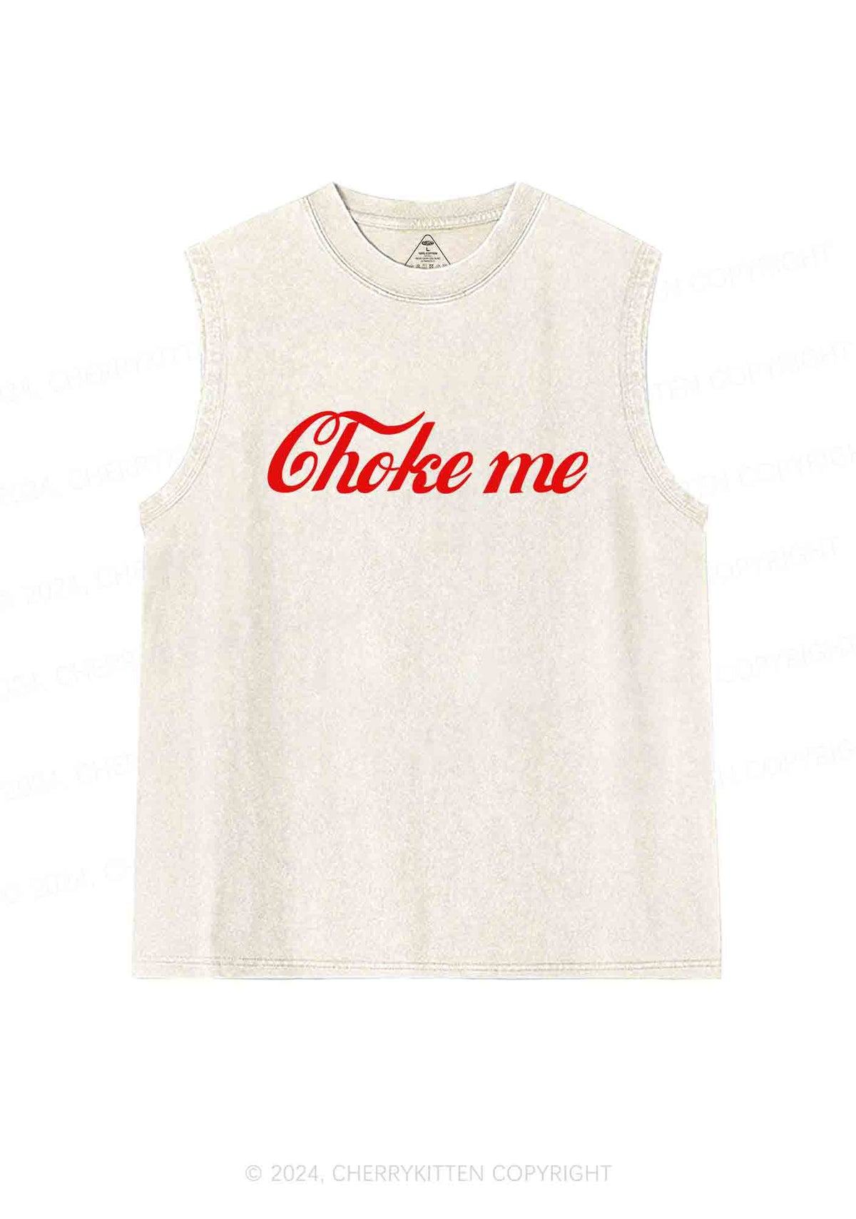 Choke Me Y2K Washed Tank Cherrykitten