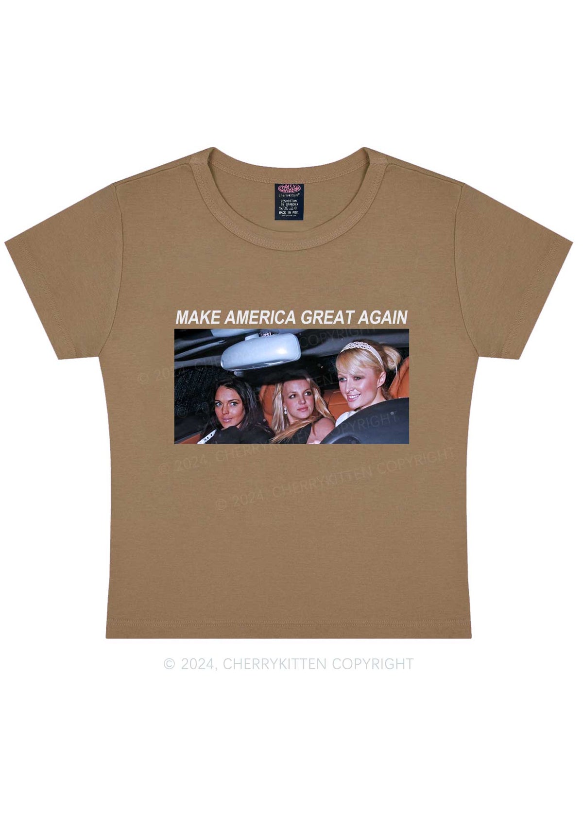 Make America Great Y2K Baby Tee Cherrykitten