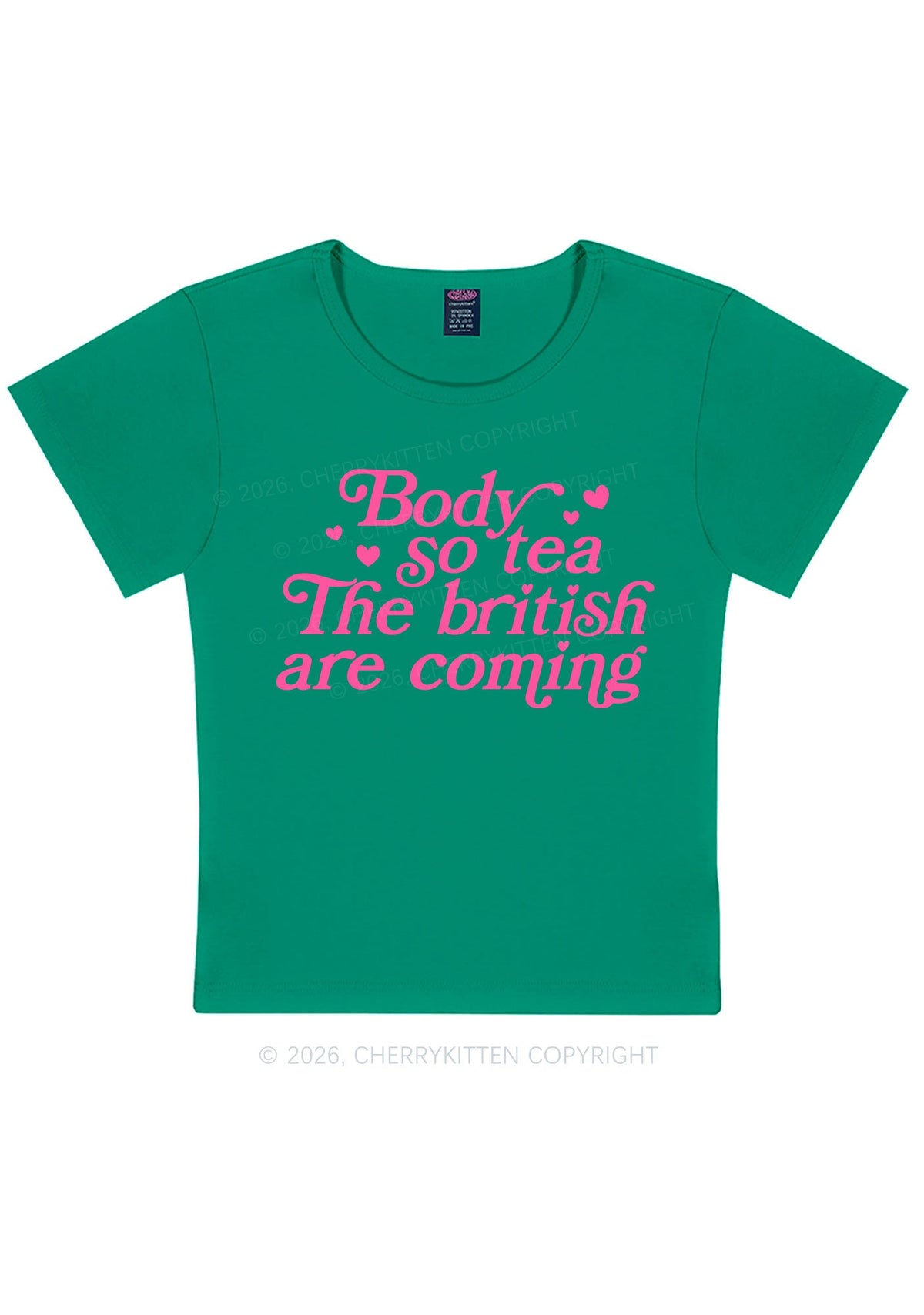 The British Are Coming Y2K Baby Tee Cherrykitten