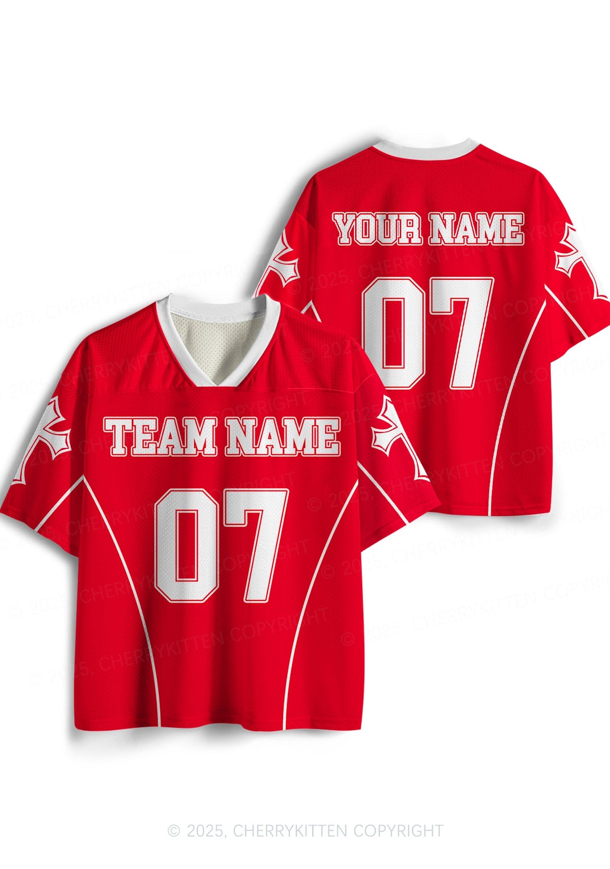 Custom Team Name Y2K Sport Jersey Shirts Cherrykitten