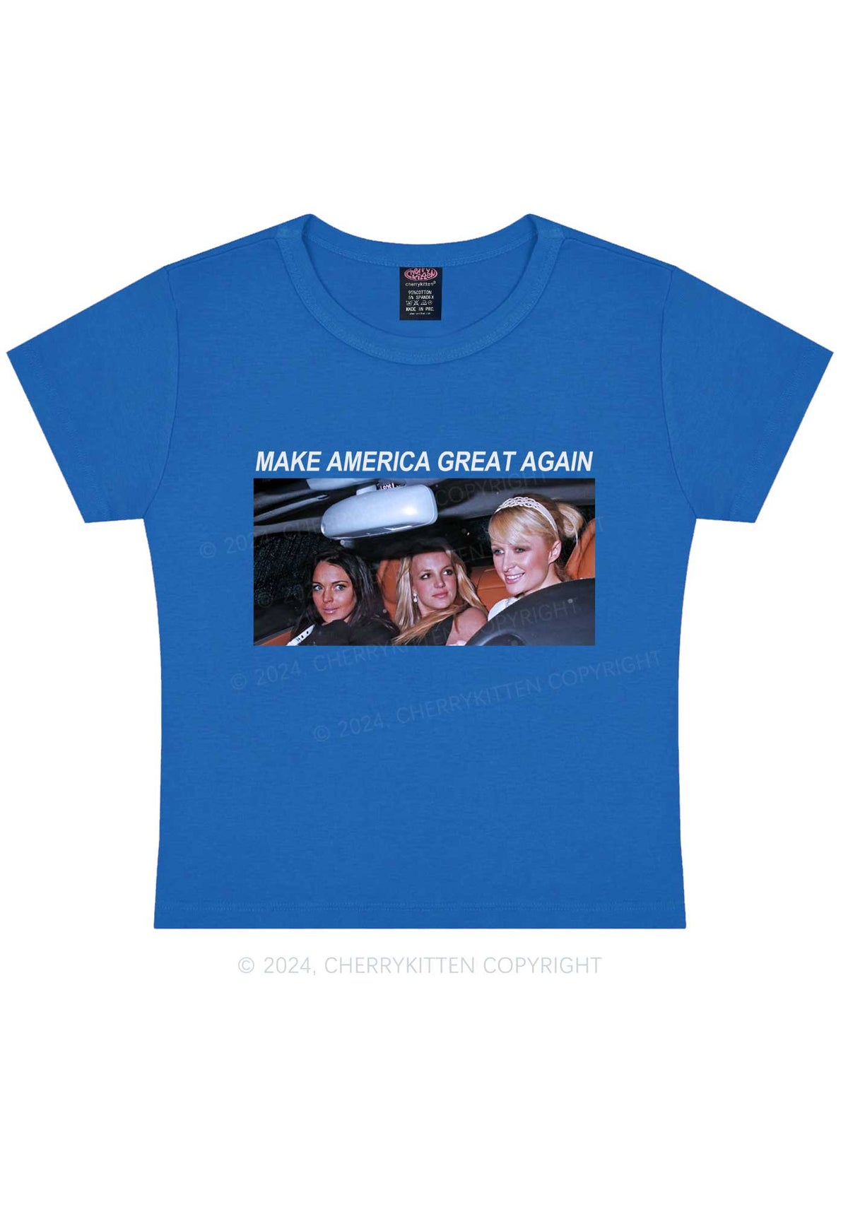 Make America Great Y2K Baby Tee Cherrykitten