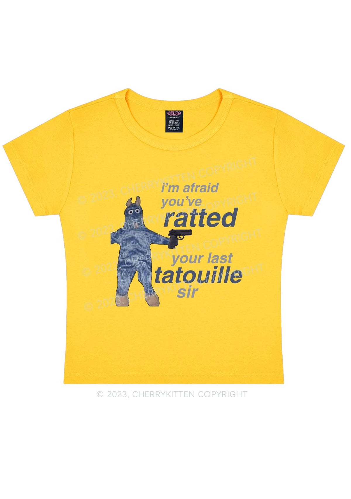 Ratted Last Tatouille Y2k Baby Tee