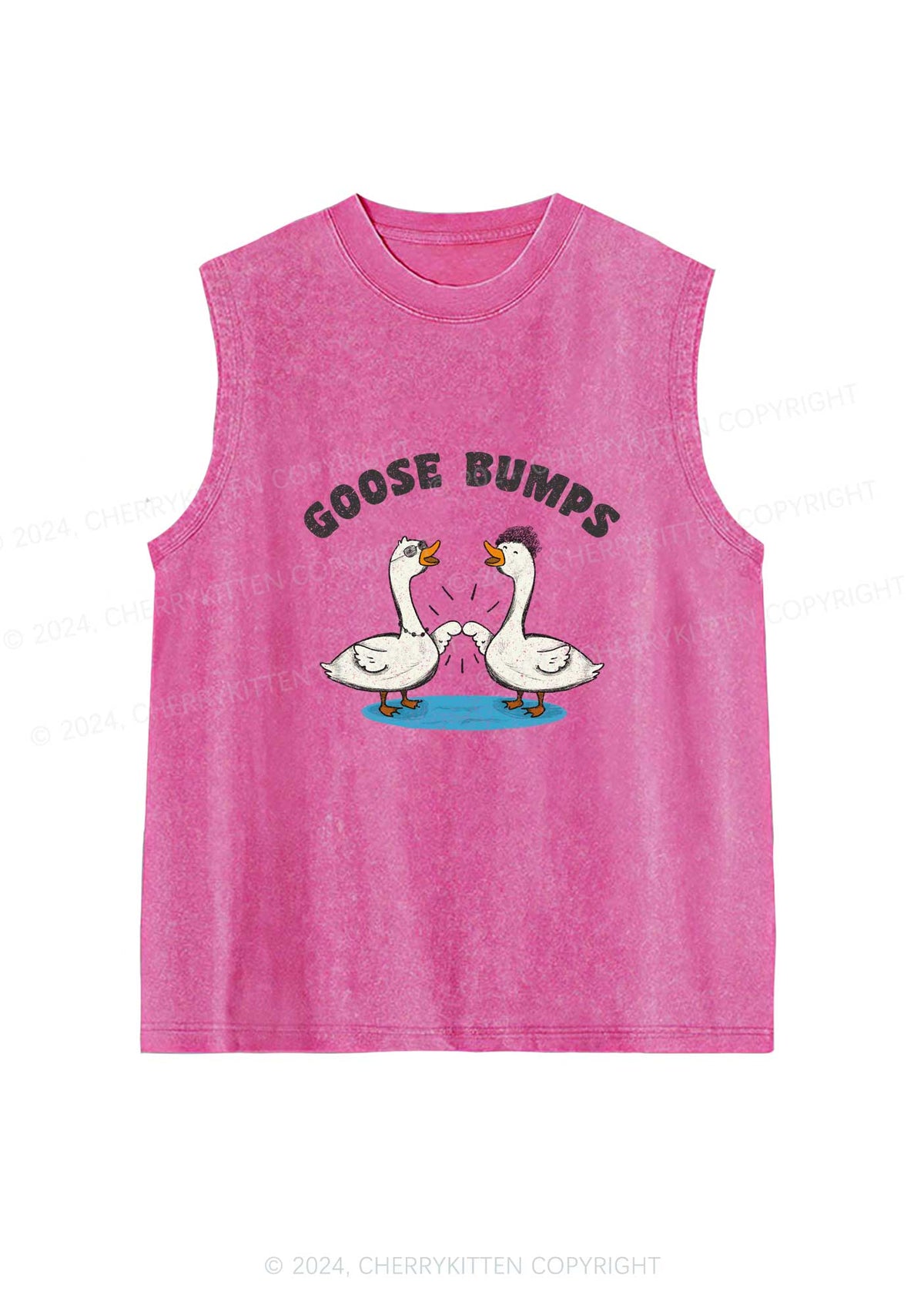 Goosebumps Duck Y2K Washed Tank Cherrykitten