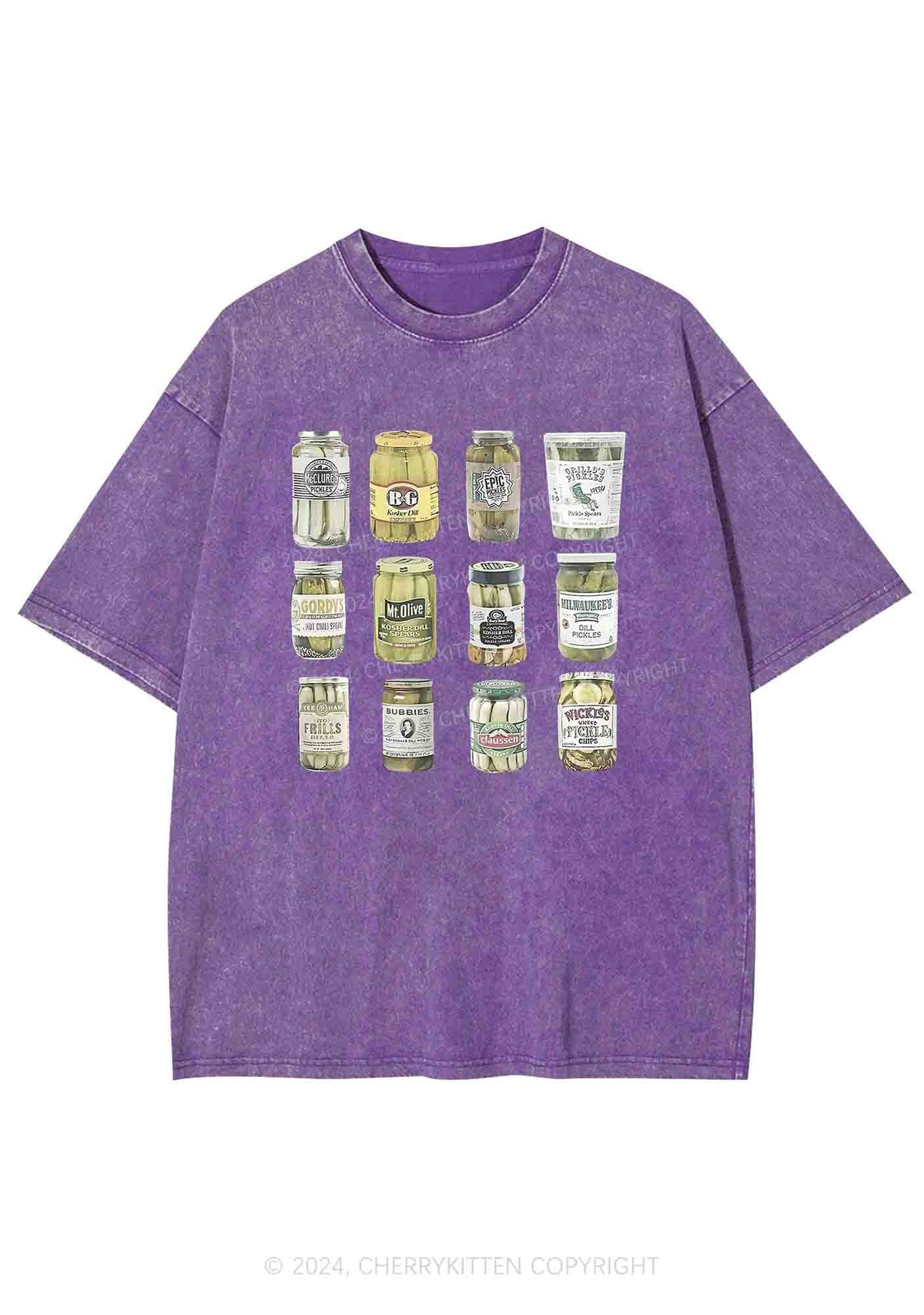Canned Pickles Y2K Washed Tee Cherrykitten