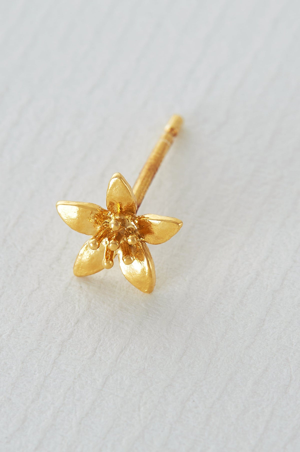 Lemon Blossom Single Stud Earring Gold