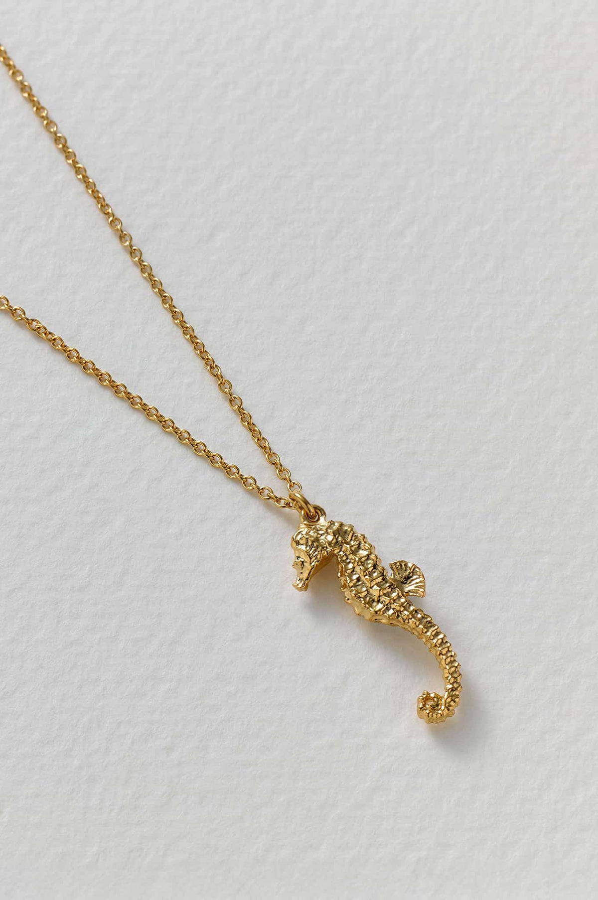 Seahorse Necklace Gold