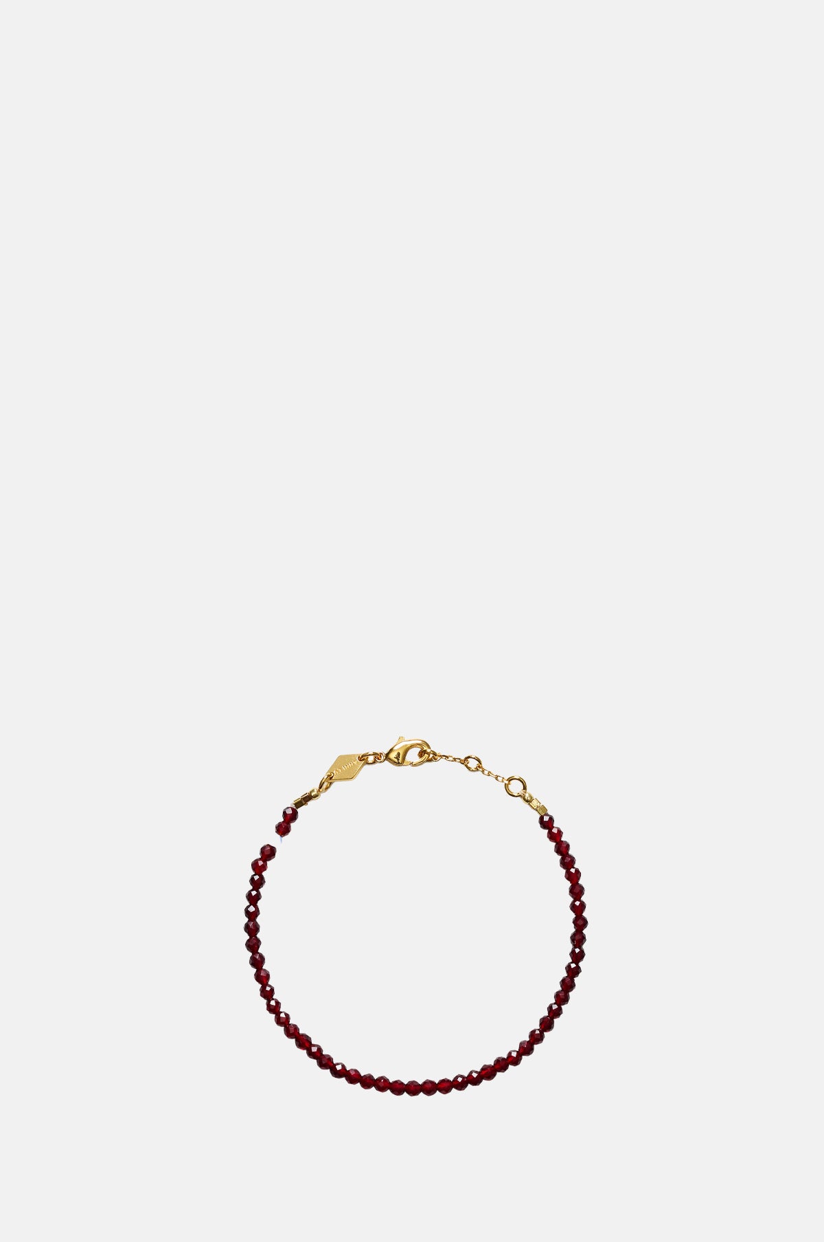 Deep Burgundy Tan Line Bracelet