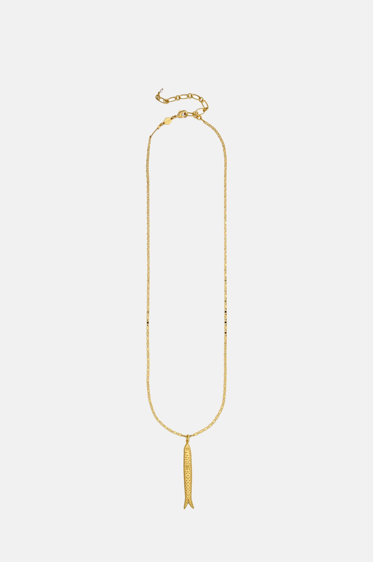 Hippie Fish Gold Necklace