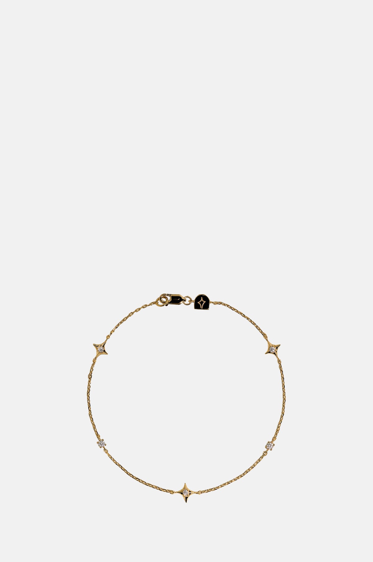 Cosmic Star Charm Bracelet in Gold