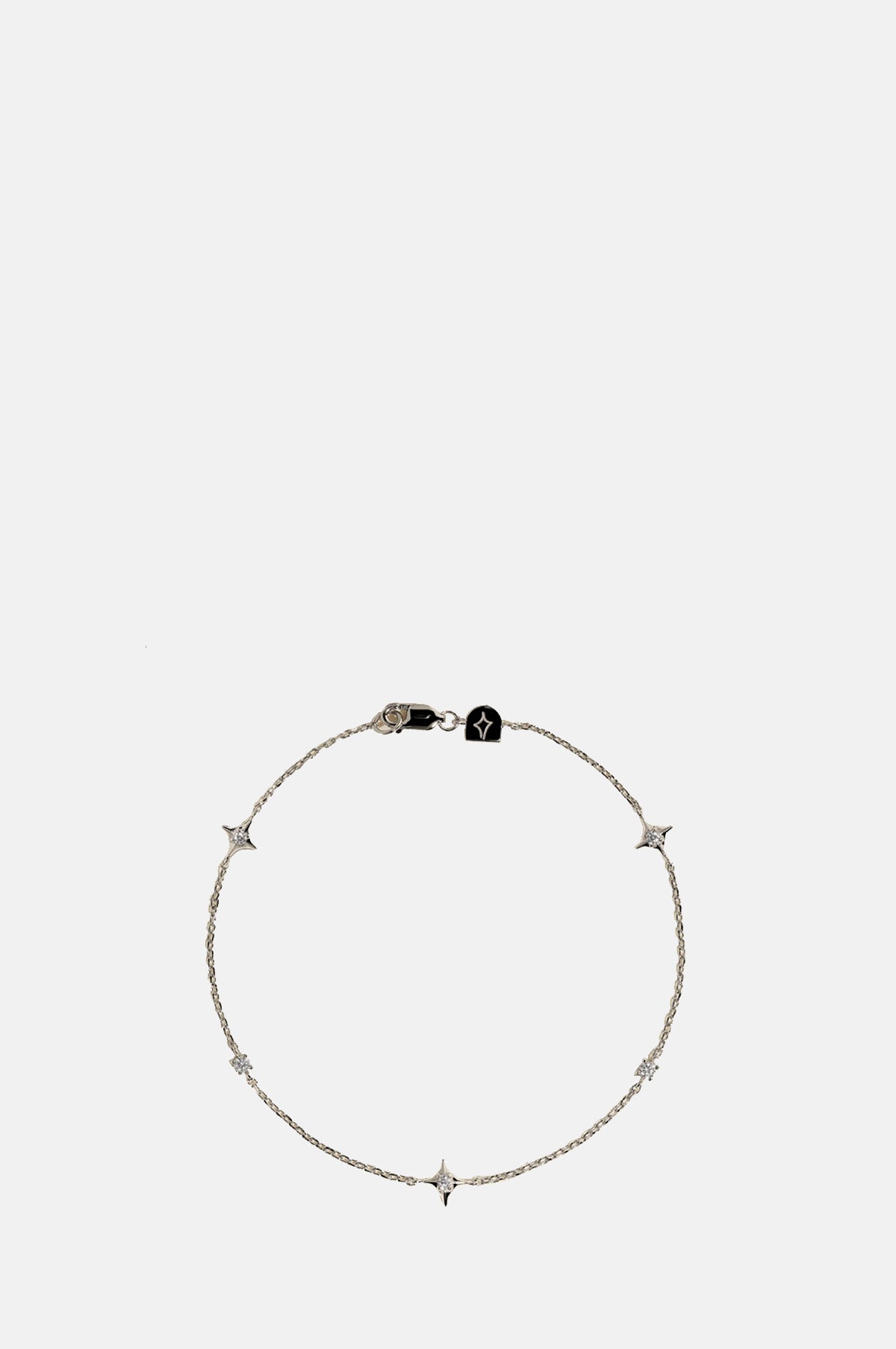 Cosmic Star Charm Bracelet in Silver