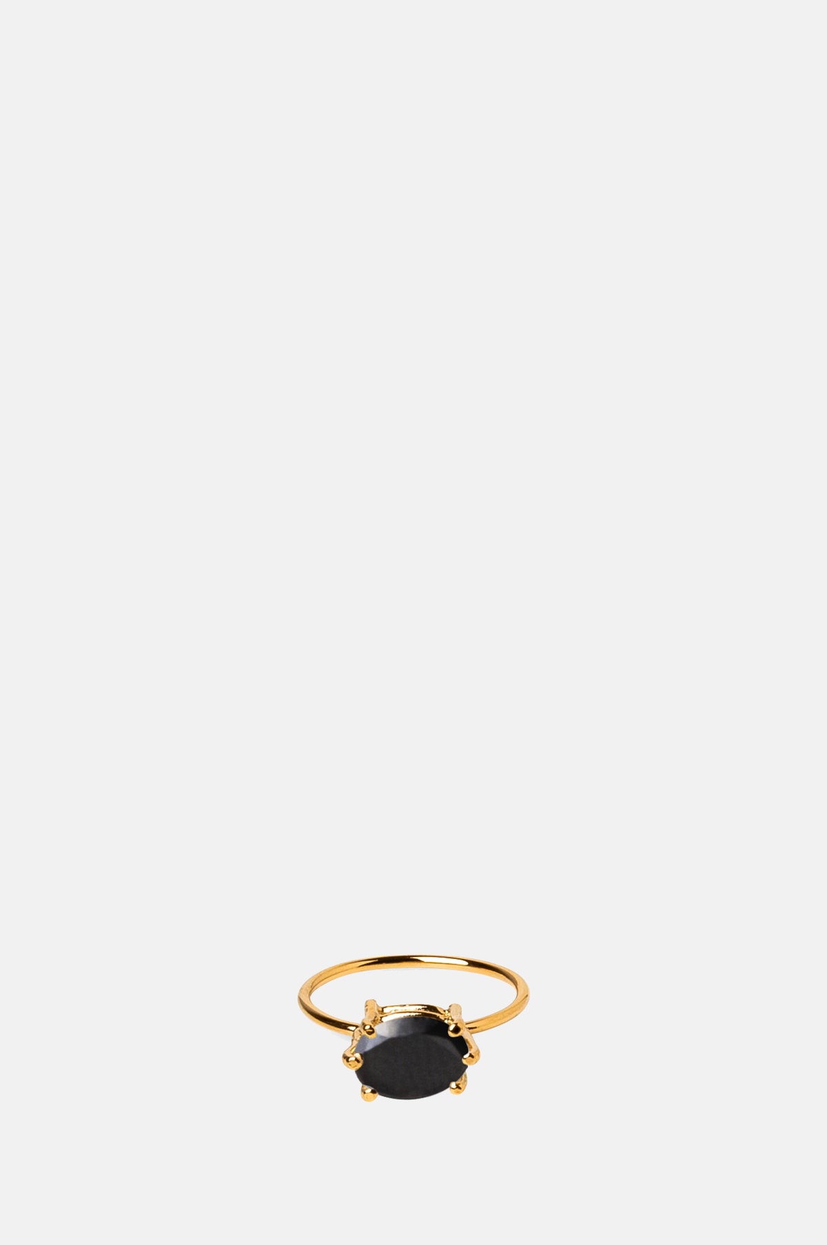 Black Onyx Oval Ring