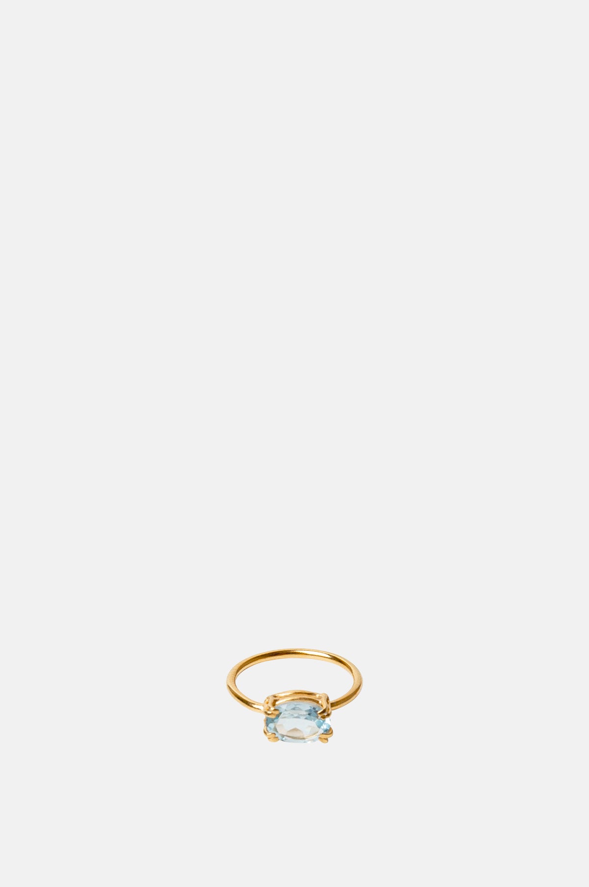 Blue Topaz Gold Ring