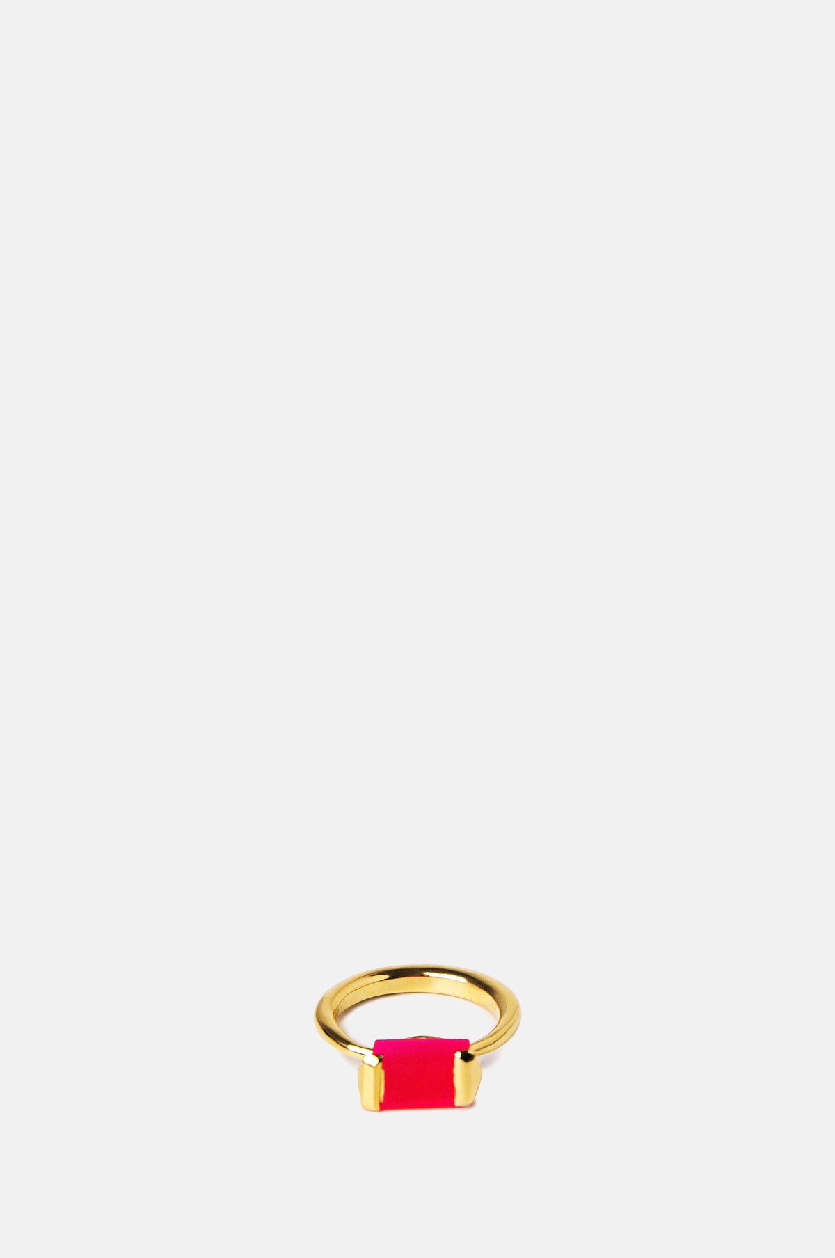 Square Magenta Ring