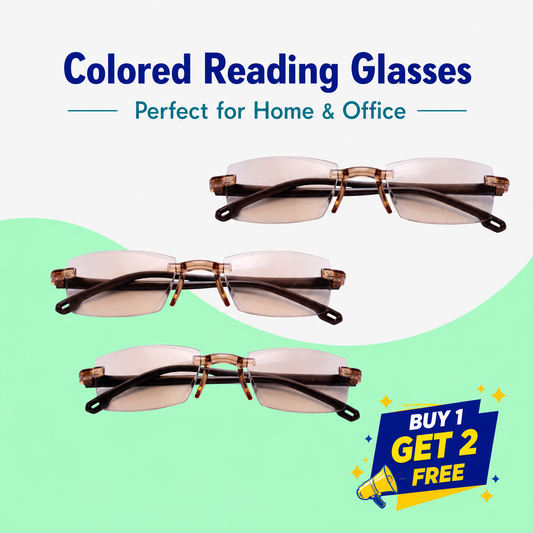 Coloured Reading Glasses – Perfect for Home & Office - BUY 1 GET 2 Free