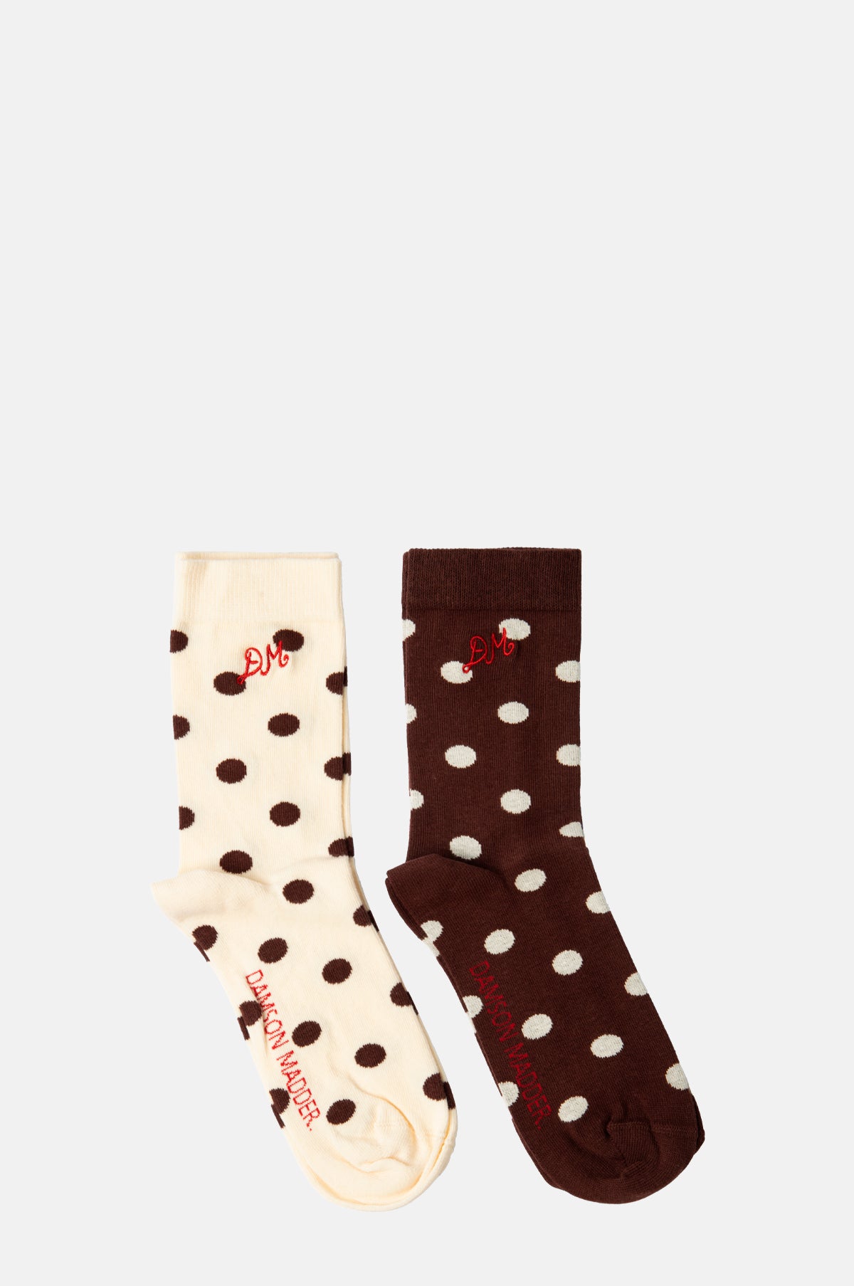 2 Pack Choc & Ecru Spot