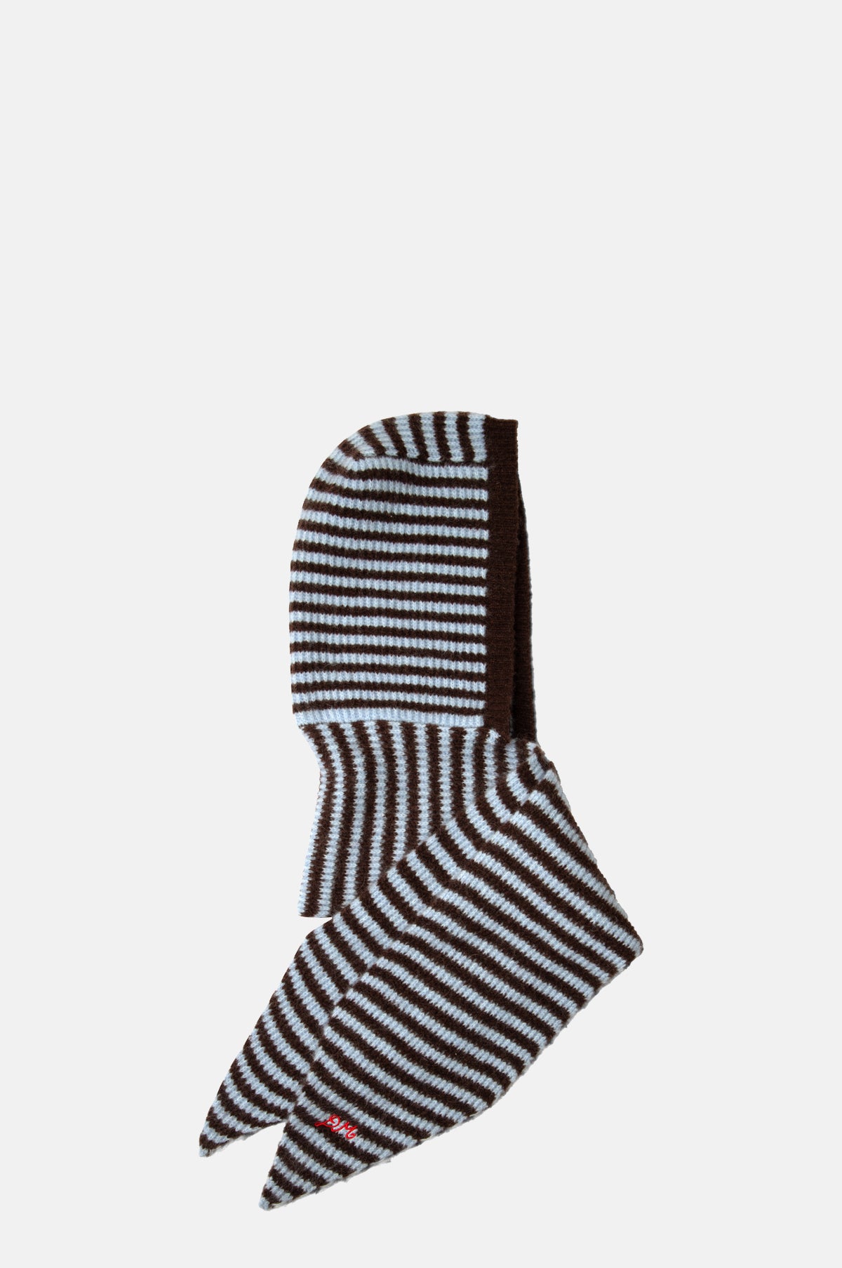 Tie Front Hood Blue & Choc Stripe
