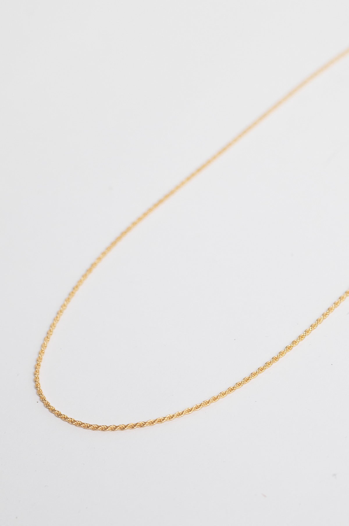 Cord Gold Chain Necklace